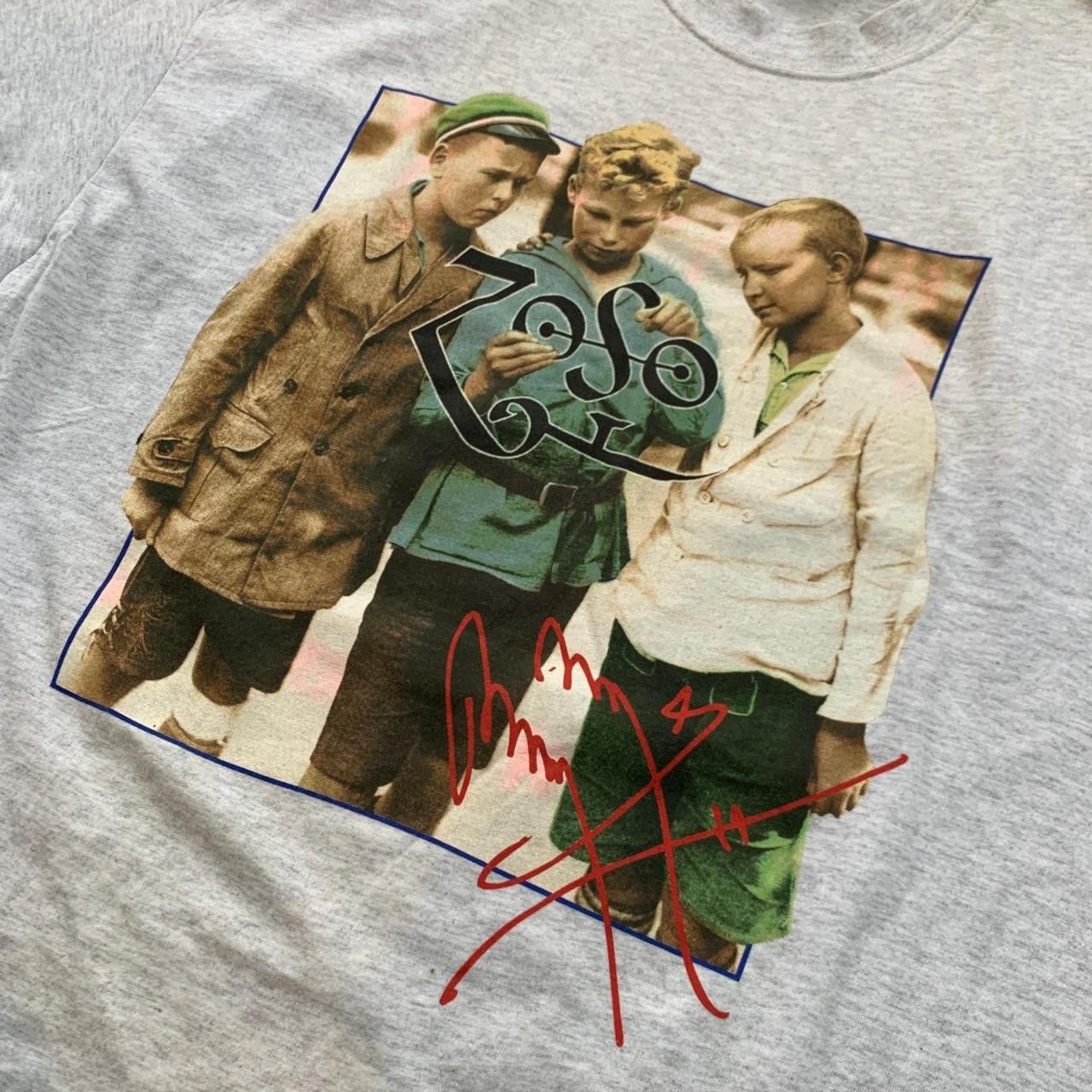 Japanese Brand Three Boys With Zoso Symbols & Jimmy Page Signature Logo Size US XL / EU 56 / 4 - 6 Thumbnail
