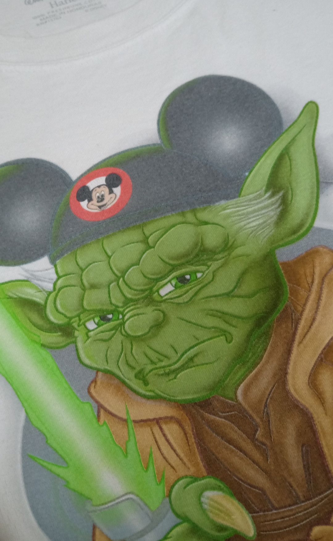 Cartoon Network × Disney × Star Wars Walt Disney World x Starwars : Yoda Mirror Print T-shirt Size US L / EU 52-54 / 3 - 7 Thumbnail