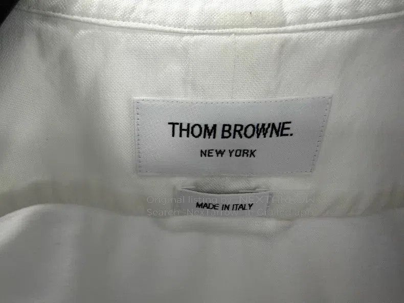 Thom Browne Thom Browne Classic Double Sleeve Badge Shirt Size US XS / EU 42 / 0 - 3 Thumbnail