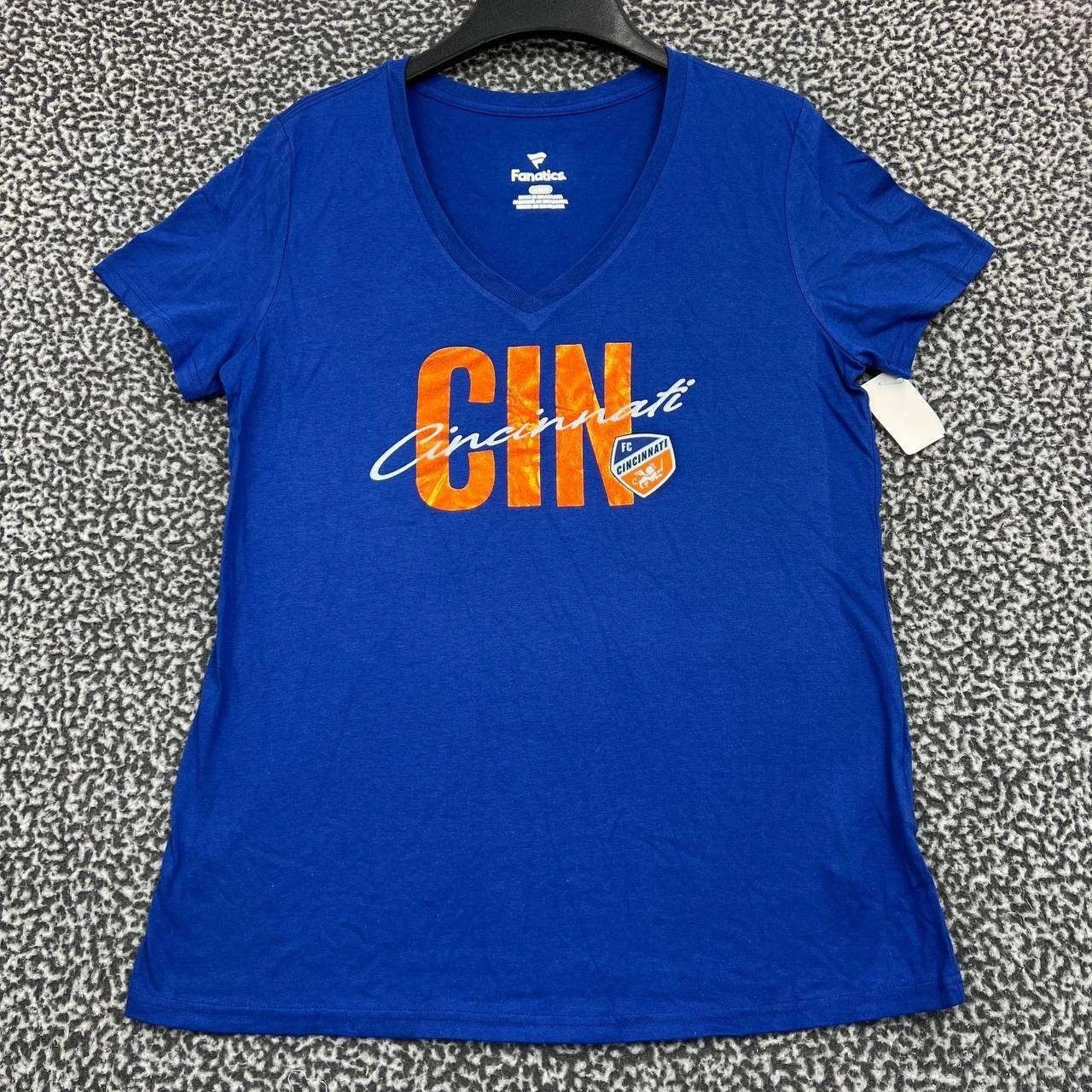Other FC Cincinnati Shirt Women Fanatics Short Sleeve V-Neck New M Size M / US 6-8 / IT 42-44 - 1 Thumbnail