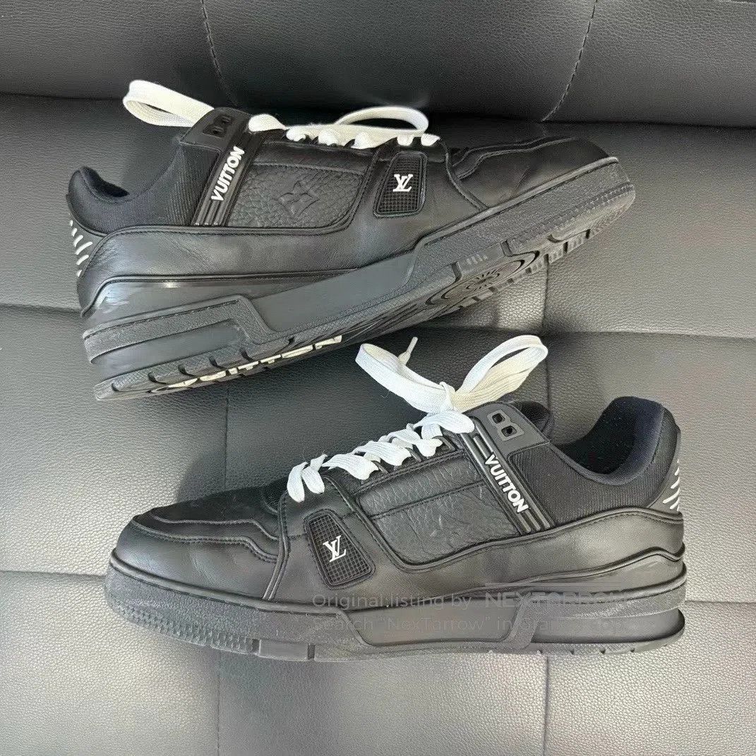 Louis Vuitton Louis Vuitton LV Embossed Black Sneakers. Size US 9 / EU 42 - 2 Thumbnail