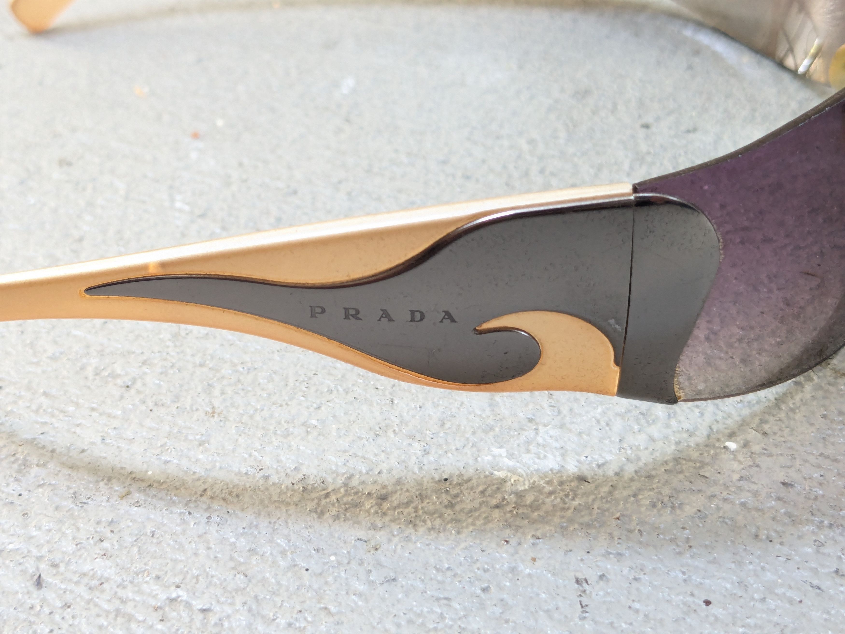 Prada Prada Sunglasses SPR58H Y2K Purple Gradient Flame Fire Size ONE SIZE - 5 Thumbnail