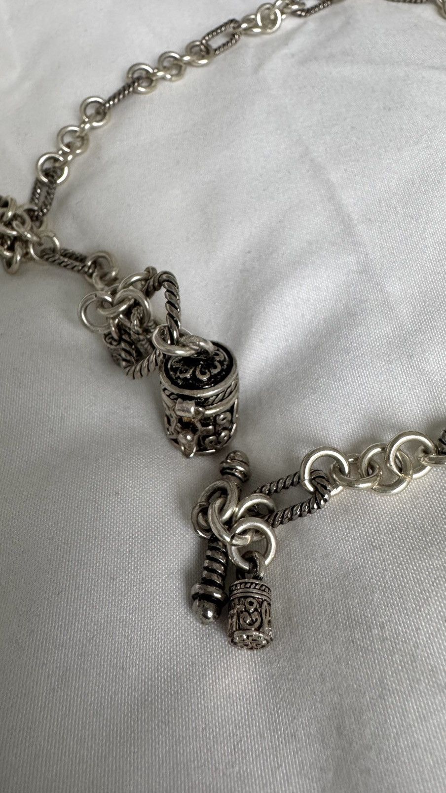 Sterling Silver Prayer Box Pendant with Cross Necklace Sterling Silver Size ONE SIZE - 5 Thumbnail