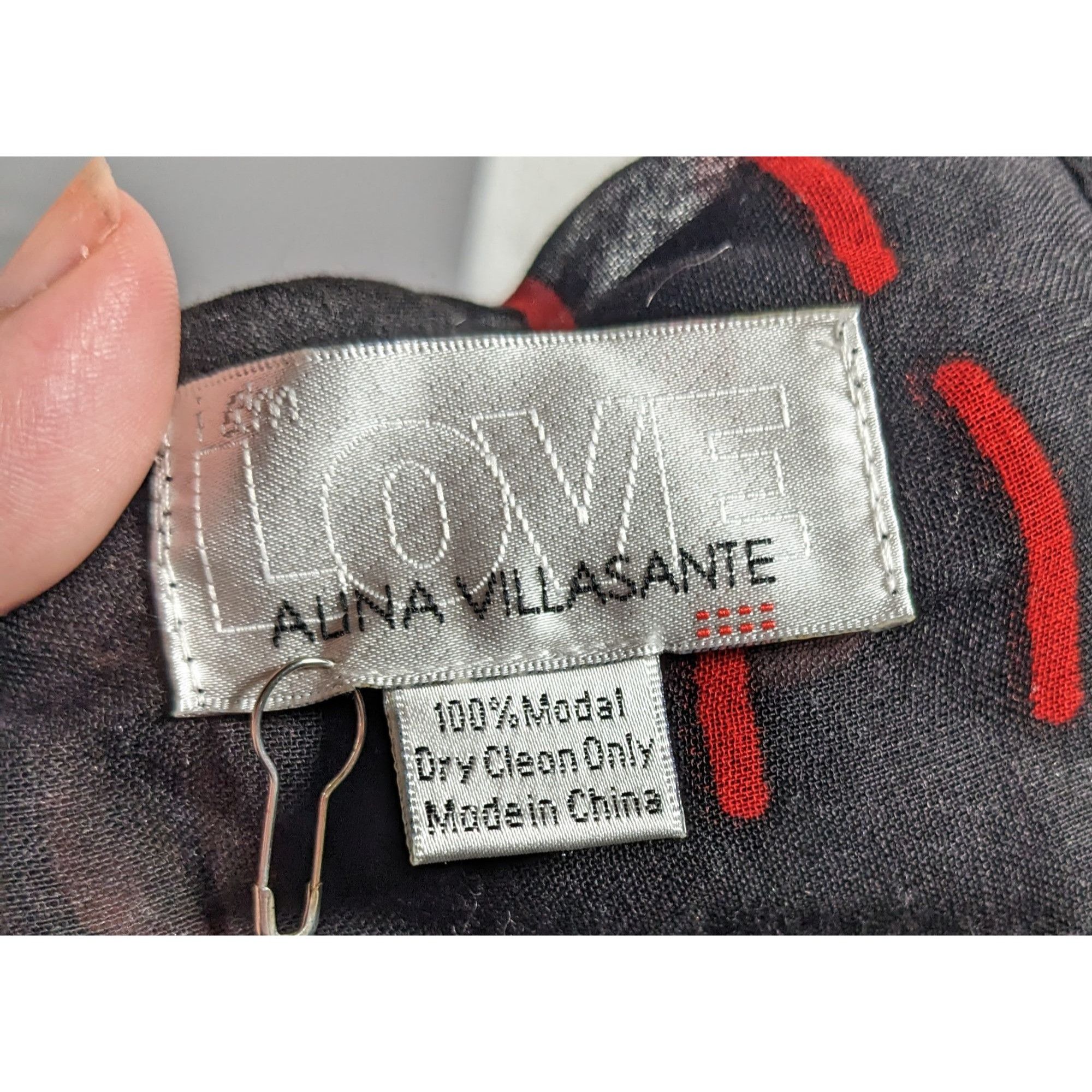Other Alina Villasante I Am Love Black Semi Sheer Scarf/Shawl/Wrap Size ONE SIZE - 5 Thumbnail
