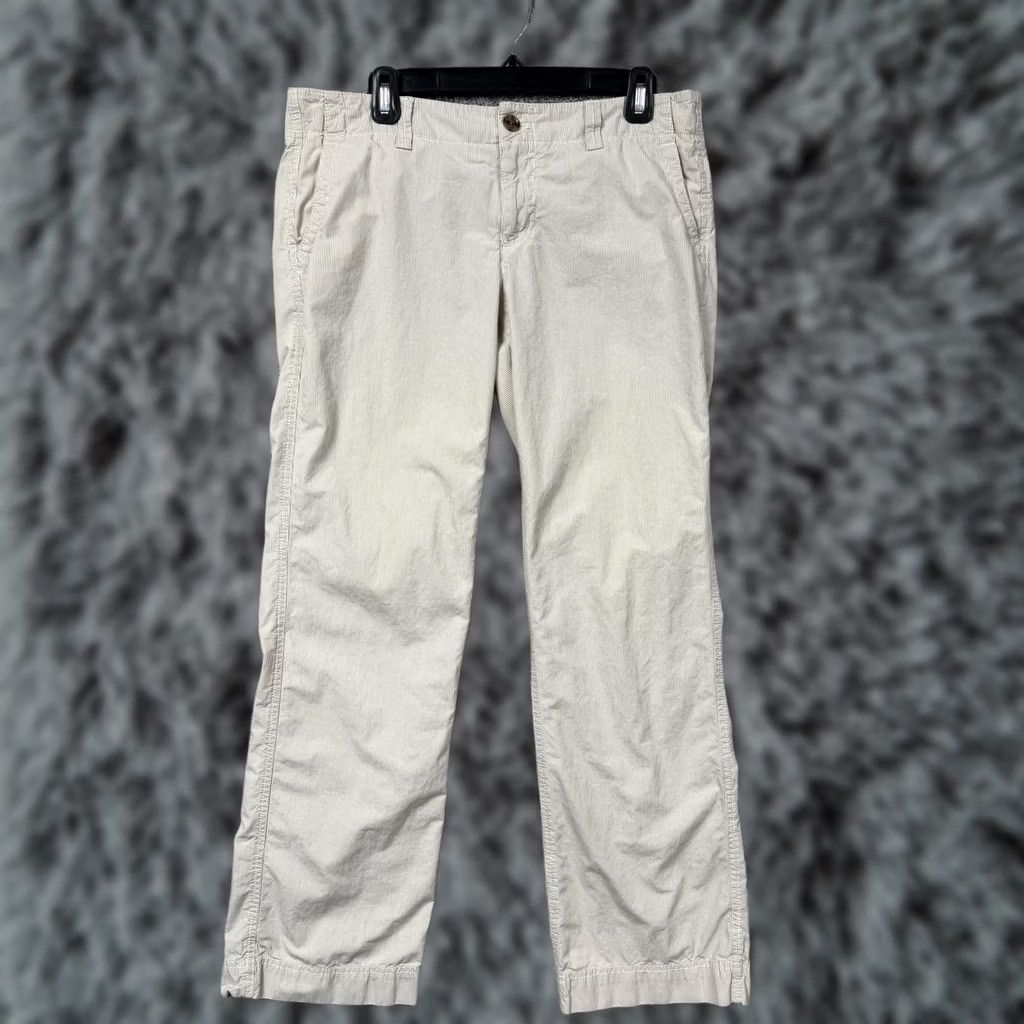 Gap Gap Straight Chino Pants White 8 34x29 Preppy Pinstripe Business Casual Spring Size 30" / US 8 / IT 44 - 1 Thumbnail