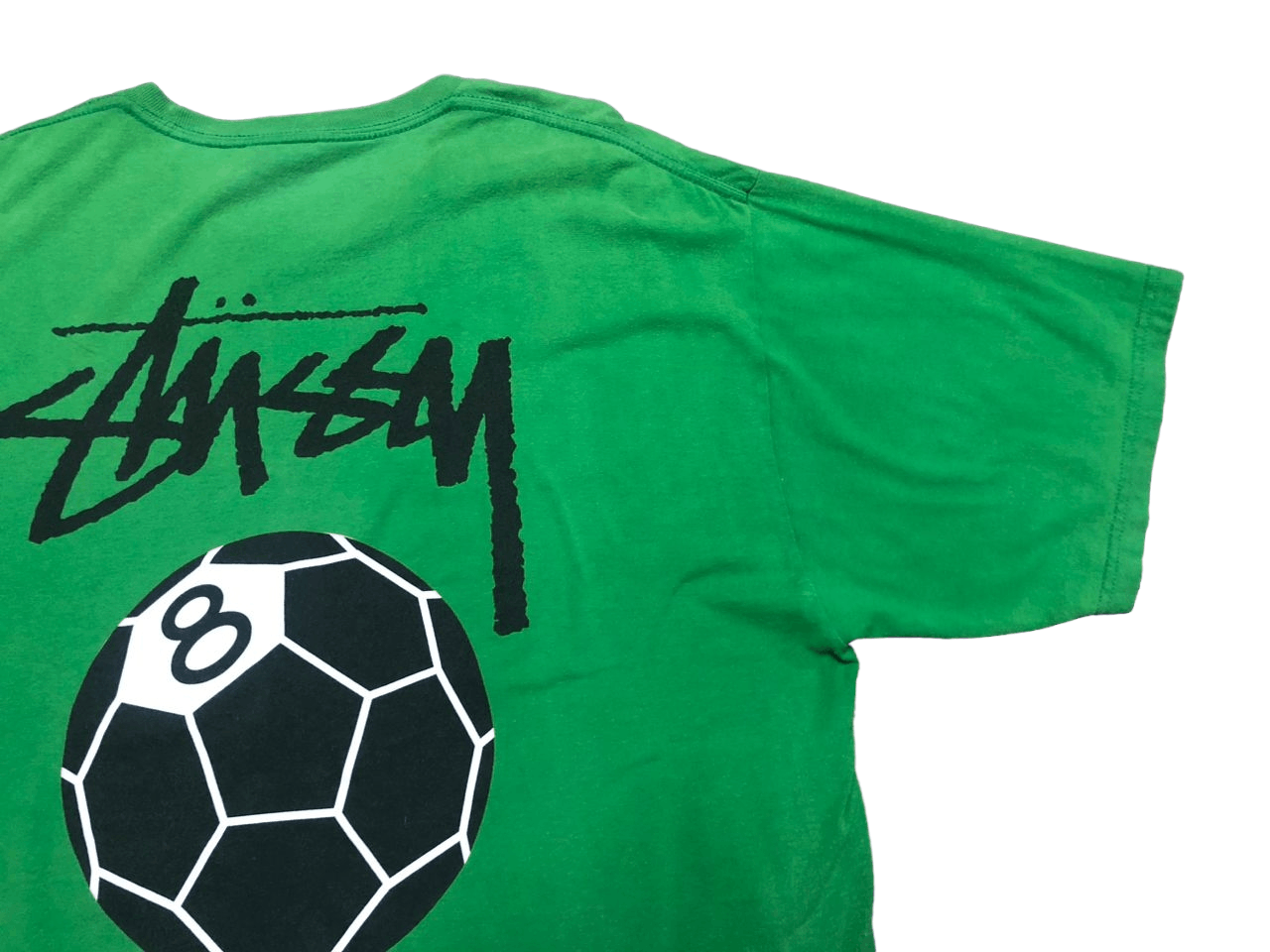 Stussy Vintage Y2K Stussy 8Ball Green T-shirt Sunfaded Size US XL / EU 56 / 4 - 4 Thumbnail