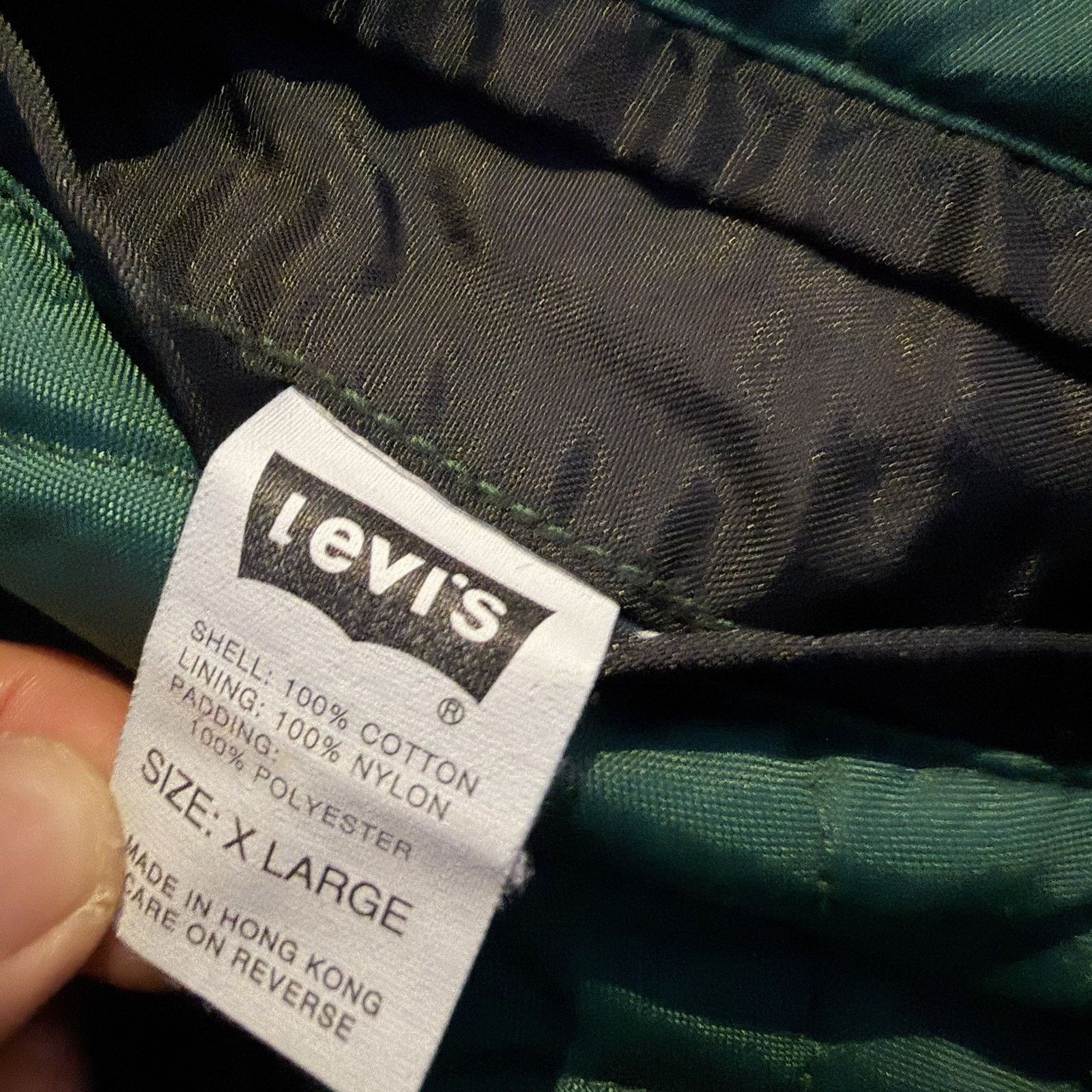 Levi's × Vintage Vintage 90s Levi’s Silvertab Reversible Puffer Denim Jacket Size US XL / EU 56 / 4 - 4 Thumbnail