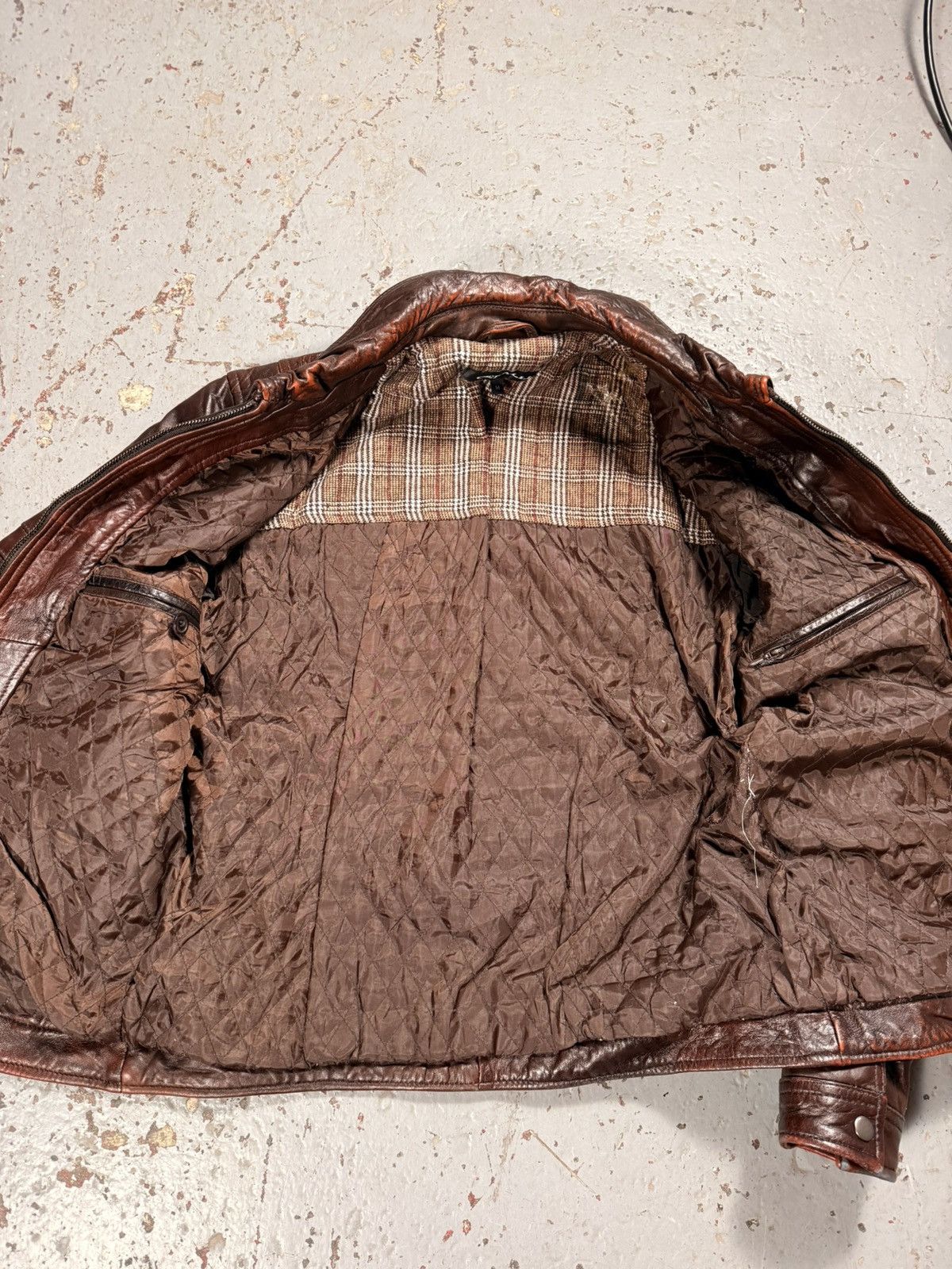 Other Vintage Ceralli Mocha Brown Leather Jacket Size US M / EU 48-50 / 2 - 8 Thumbnail