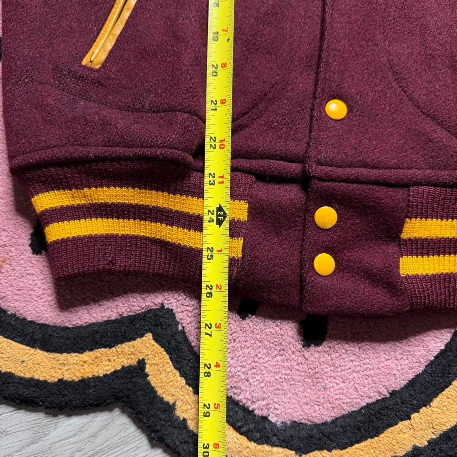 Vintage Vintage 60s Arlington High School Wool Varsity Bomber Jacket Size US M / EU 48-50 / 2 - 6 Thumbnail