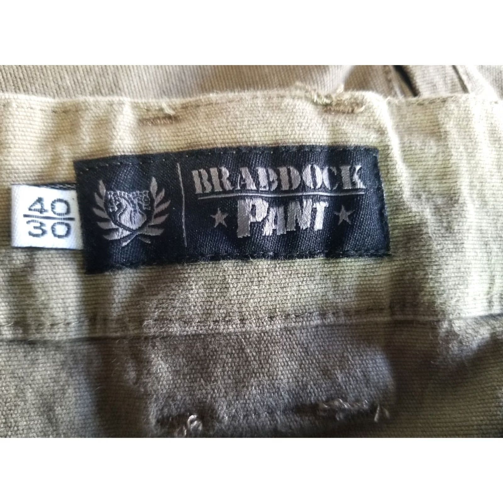 Vintage TD Apparel Braddock Pants Men’s 40x30 Tactical Pants Brown High Rise 5-Pocket Canvas Cotton Spandex Regular Straight Belted Outdoor Casual Travel Size US 40 / EU 56 - 6 Thumbnail
