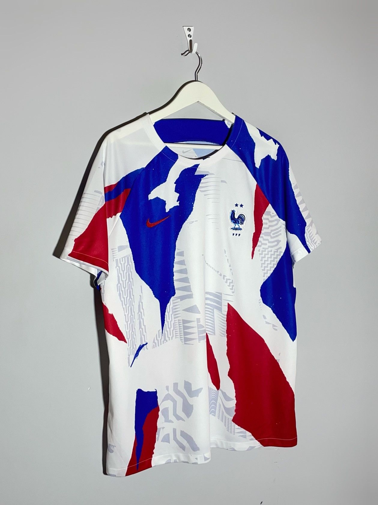 Nike National Team France Nike Pre-Match Training Football Shirt Size US XXL / EU 58 / 5 - 2 Thumbnail