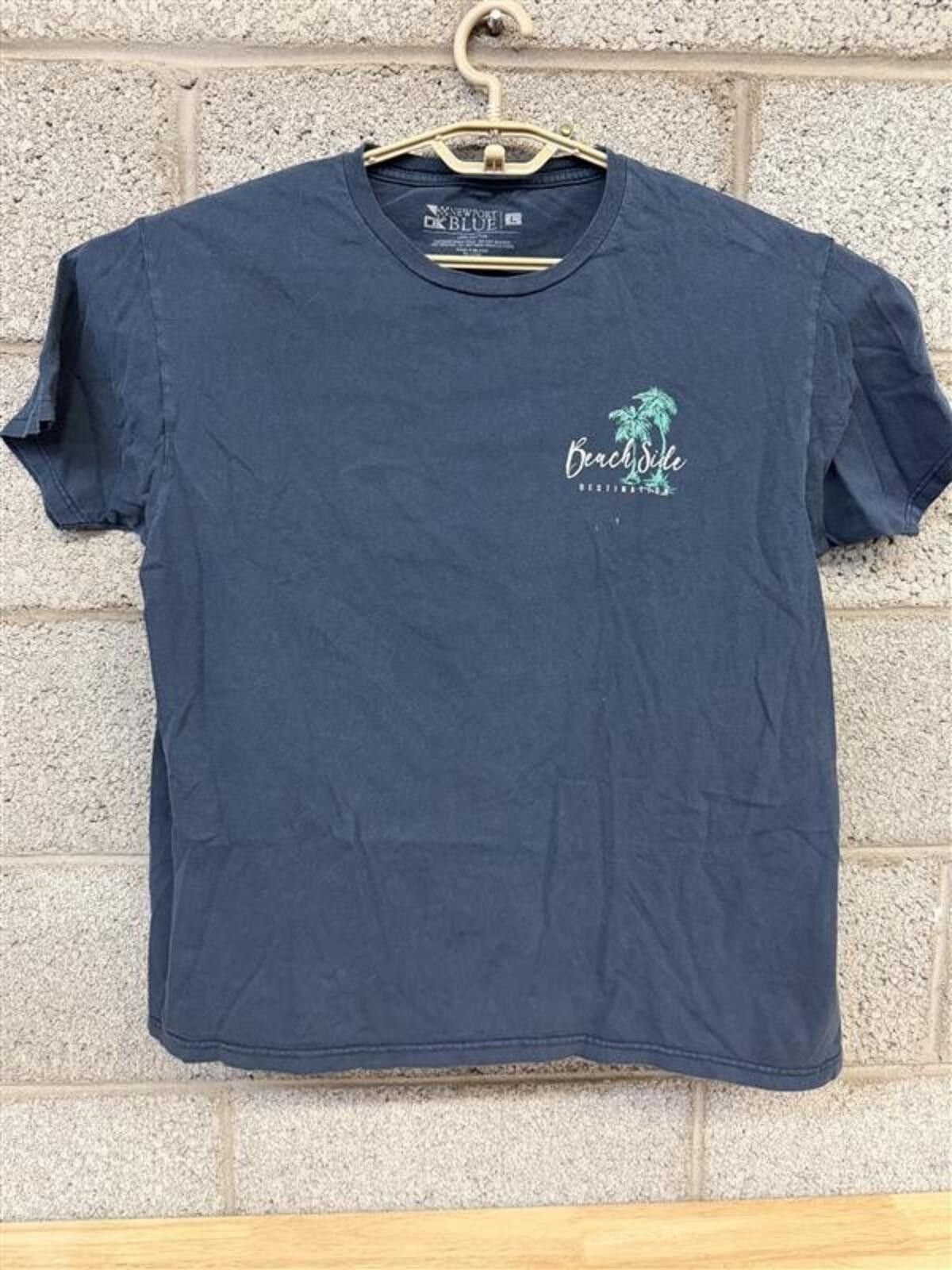 Other Newport Blue Beach Side T-Shirt L Surf Tee 2010s Size US L / EU 52-54 / 3 - 1 Thumbnail