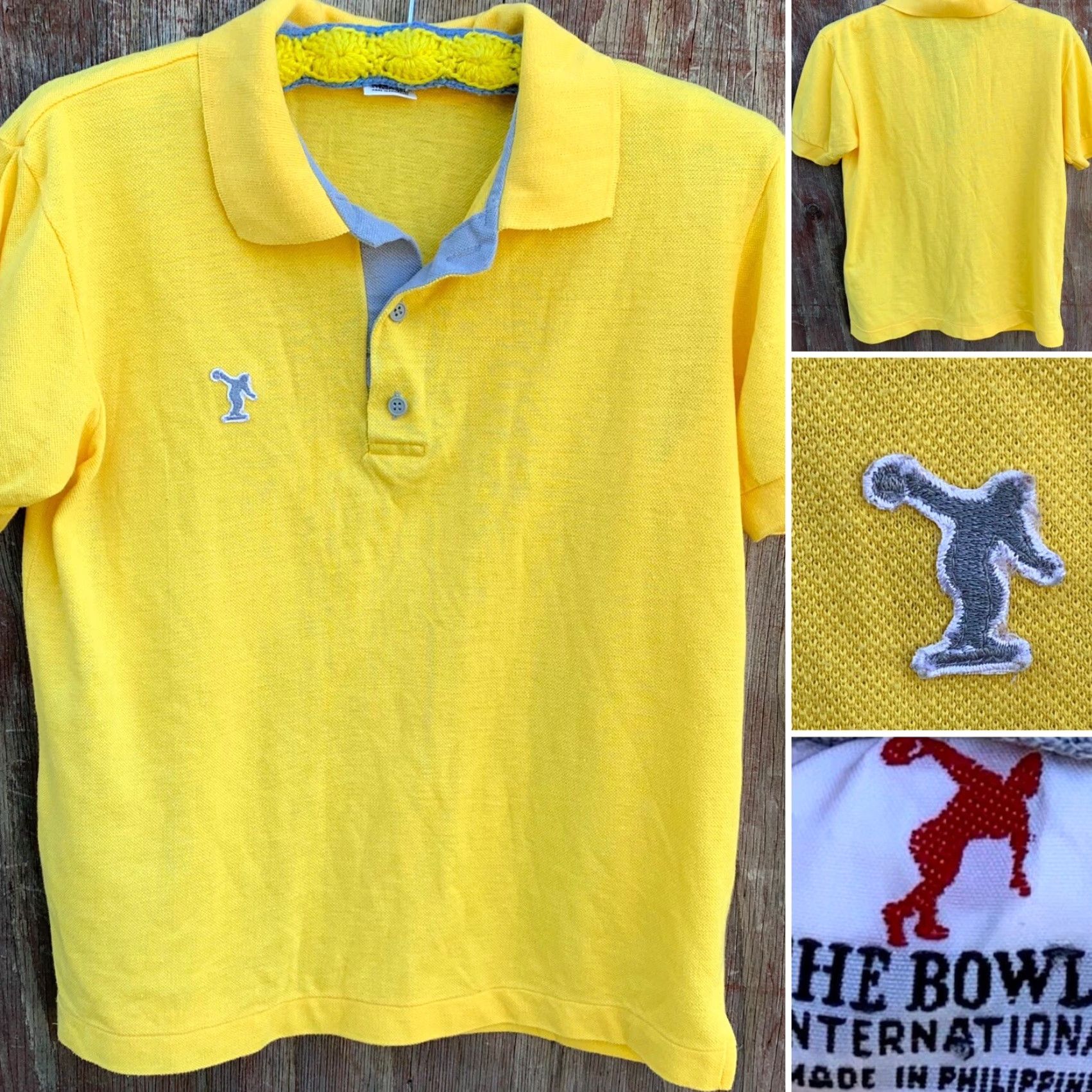 Vintage VINTAGE The Bowler International Polo Shirt Bowling Short Sleeve S Mens Yellow Logo Retro 90s Bowling Shirt Size US S / EU 44-46 / 1 - 6 Thumbnail