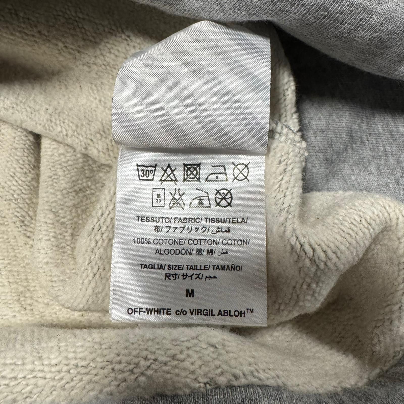 Off-White Grey Acrylic Arrows Oversized Raglan Hoodie Size US M / EU 48-50 / 2 - 7 Thumbnail