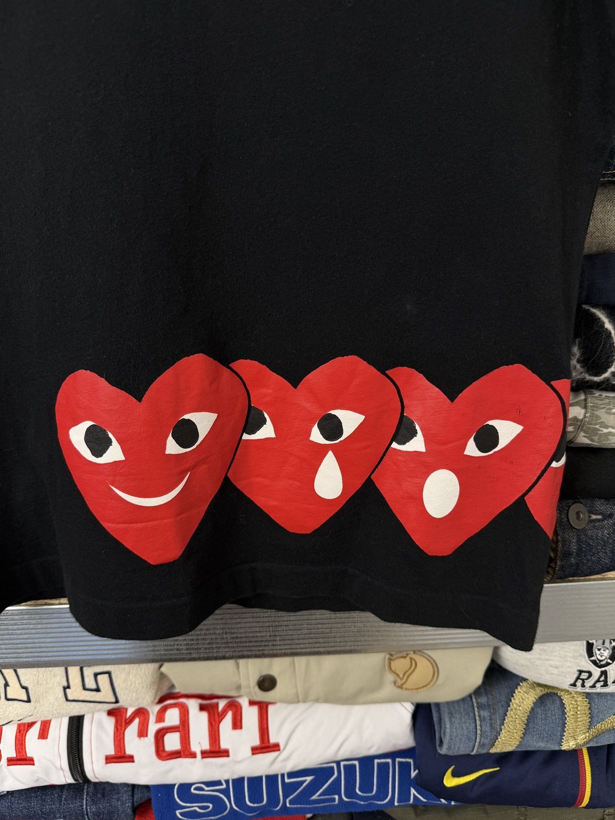 Comme des Garcons PLAY Comme Des Garcons Play CDG White y2k Tee Size US S / EU 44-46 / 1 - 5 Thumbnail