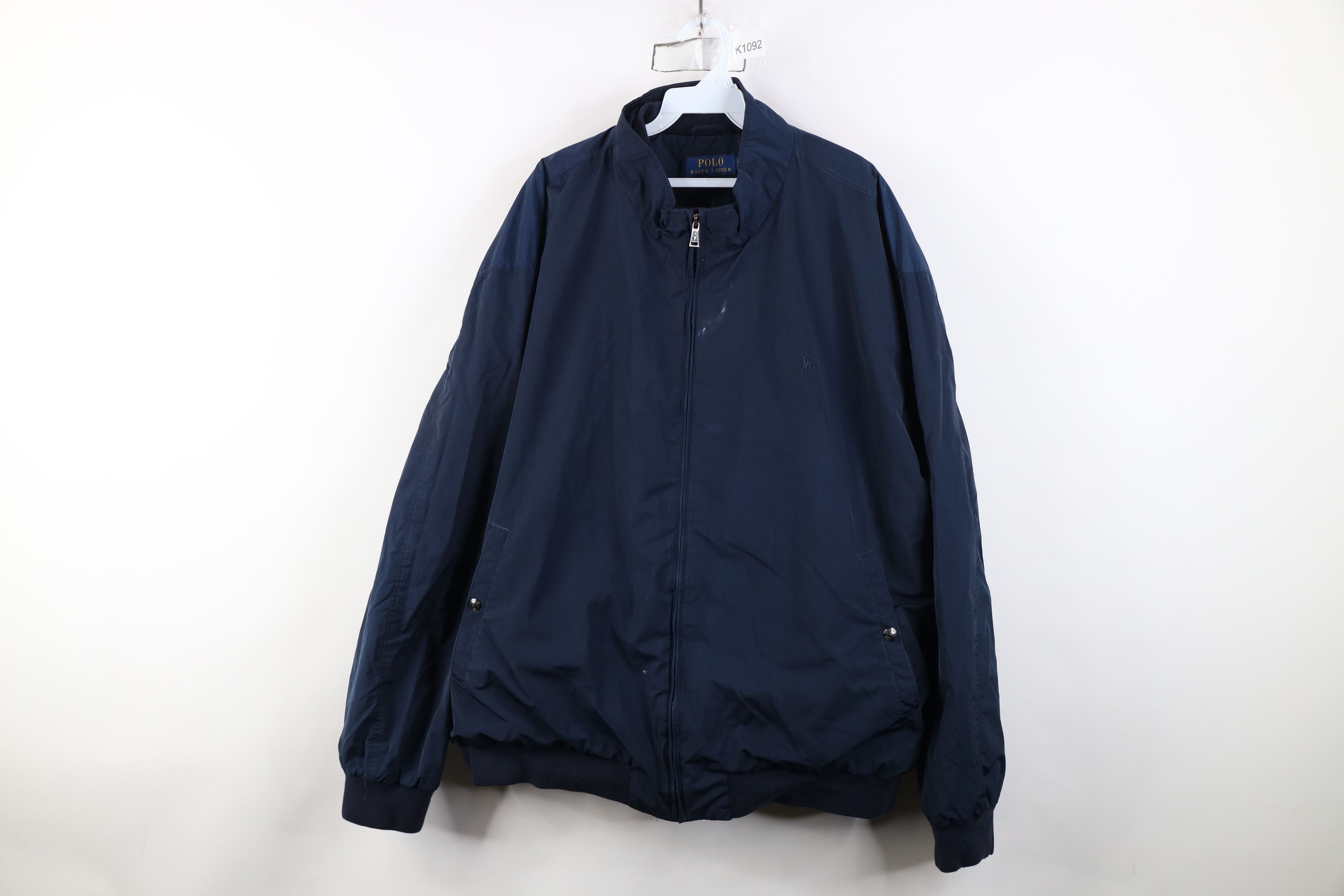 Vintage Ralph Lauren Flannel Lined Windbreaker Bomber Jacket