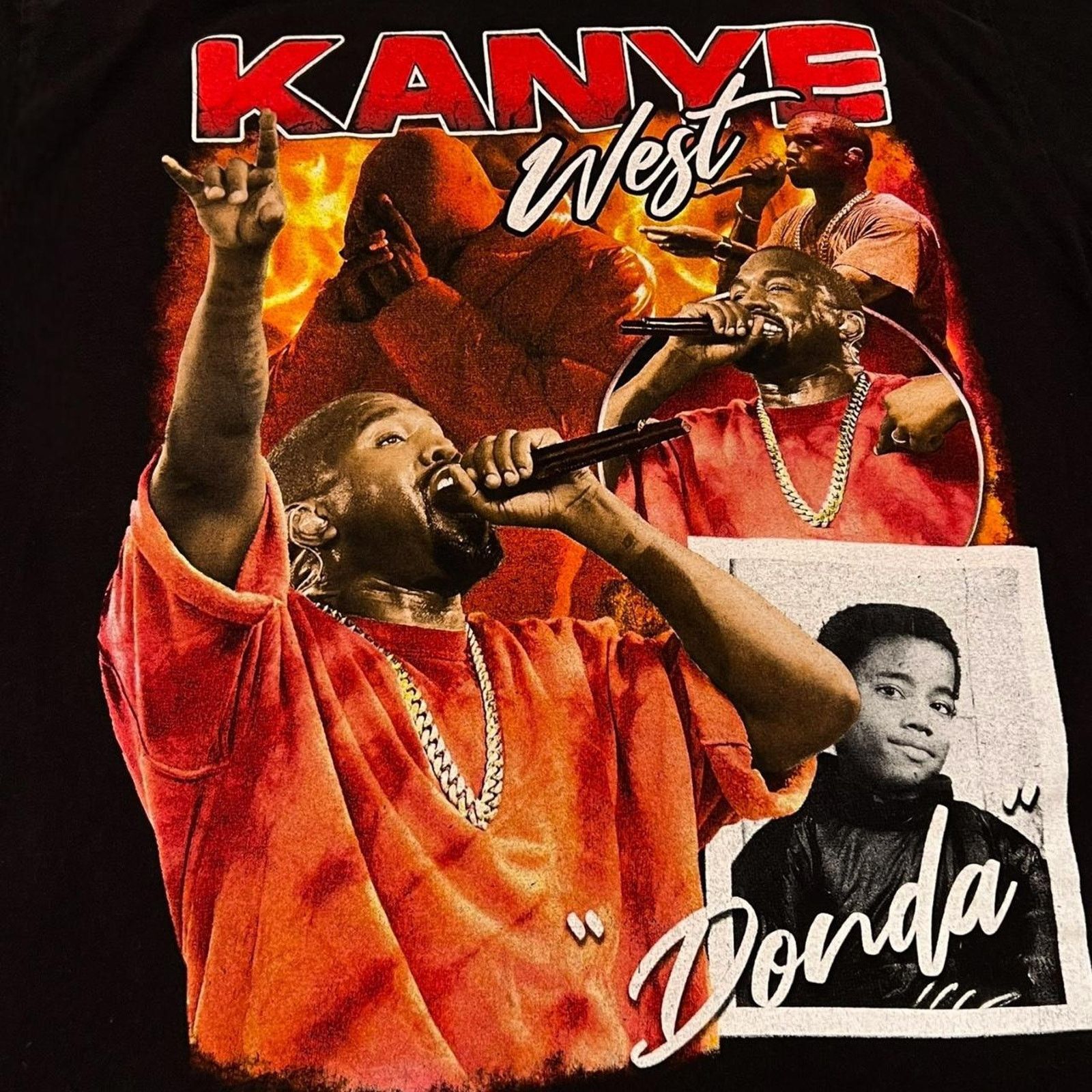 Other Kanye West “Donda” Graphic Retro Hip Hop Style T-shirt Size US S / EU 44-46 / 1 - 2 Thumbnail