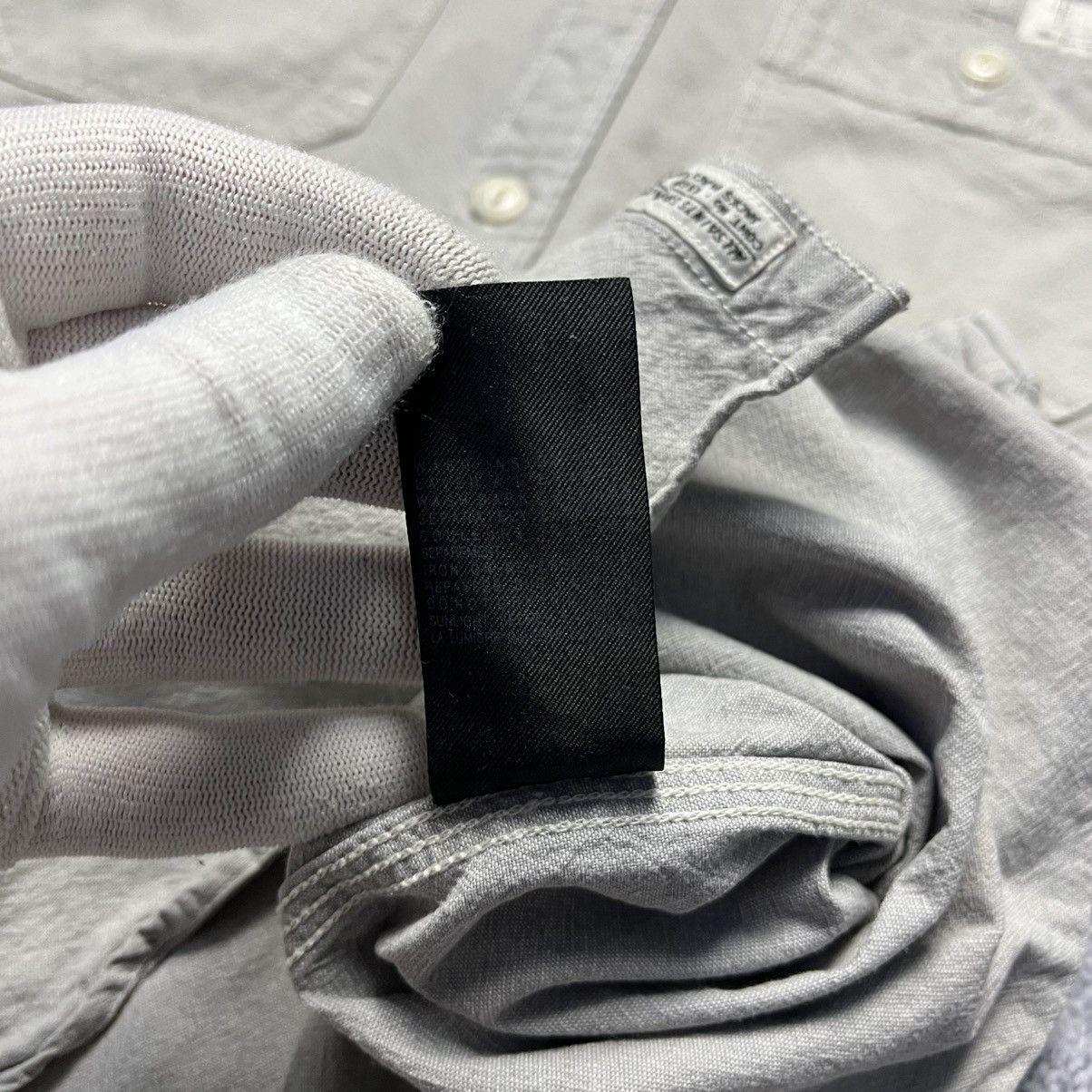 Allsaints × Vintage Vintage Allsaints Gray Shirt Button Up Streetwear Y2K Size US M / EU 48-50 / 2 - 9 Thumbnail
