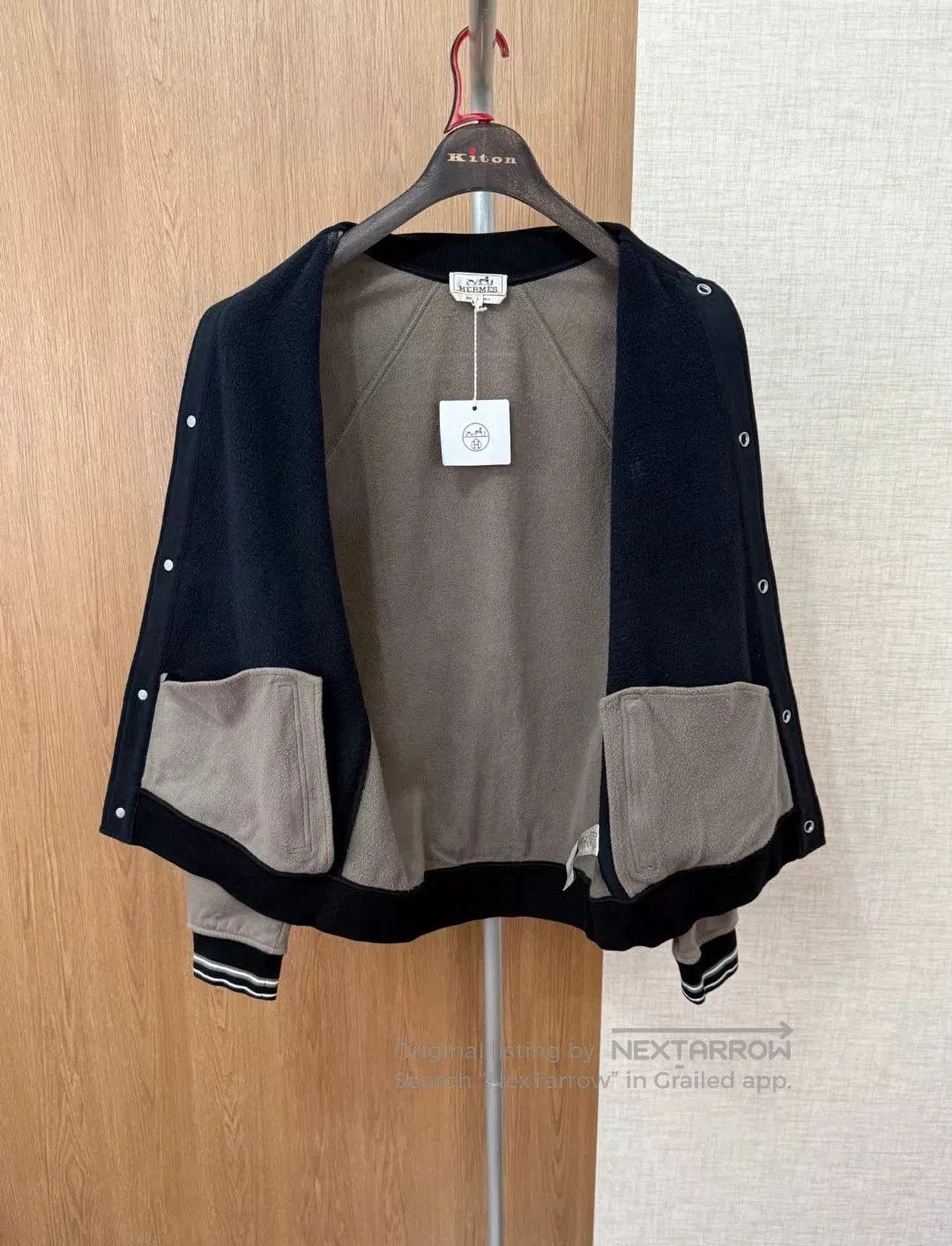 Hermes Hermes Men's Baseball Jacket with Fleece Lining. Size US L / EU 52-54 / 3 - 5 Thumbnail