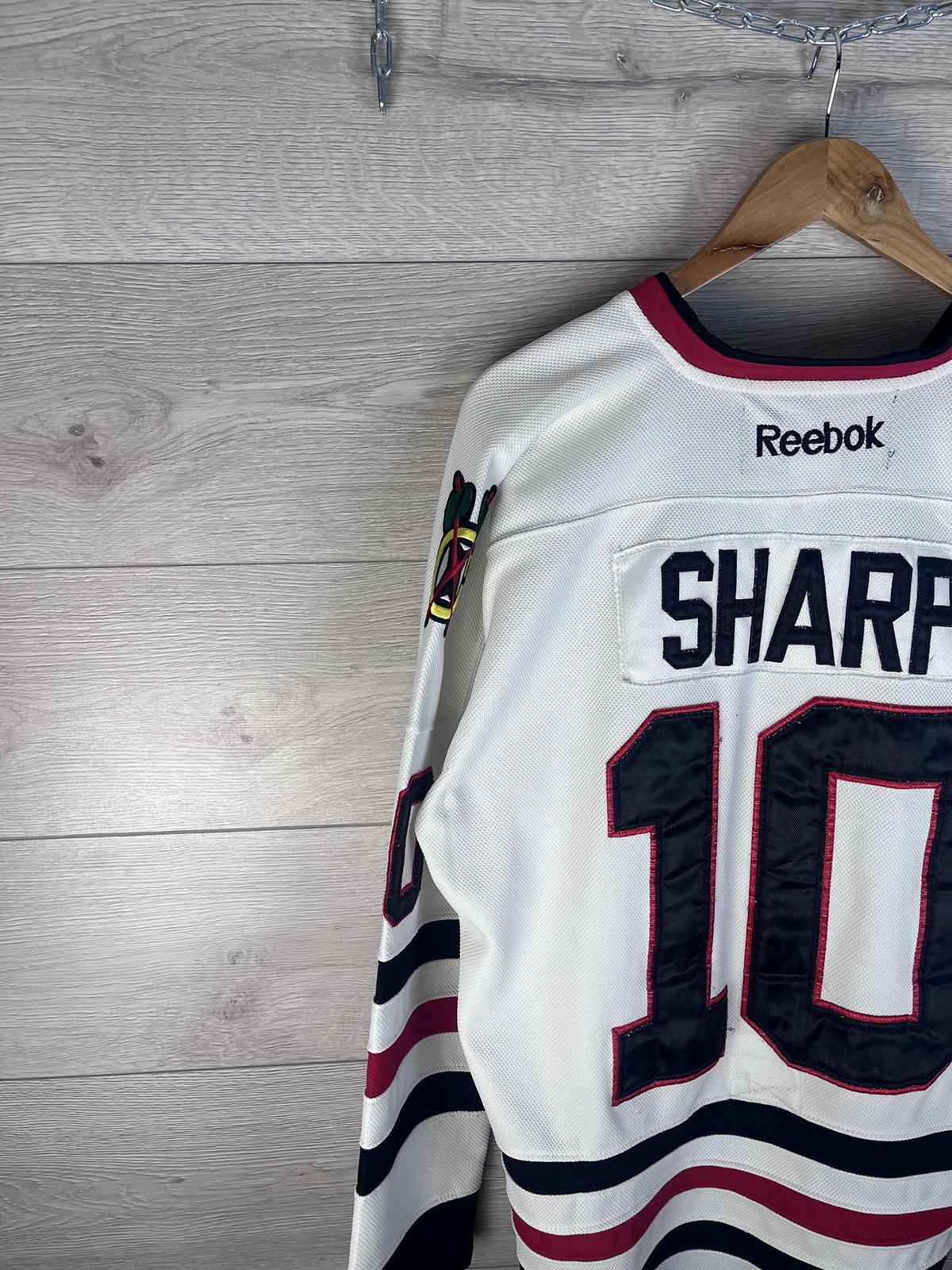 Reebok REEBOK HOKEY JERSEY NHL PATRICK SHARP #10 CHICAGO BLACKHAWKS Size US L / EU 52-54 / 3 - 2 Thumbnail
