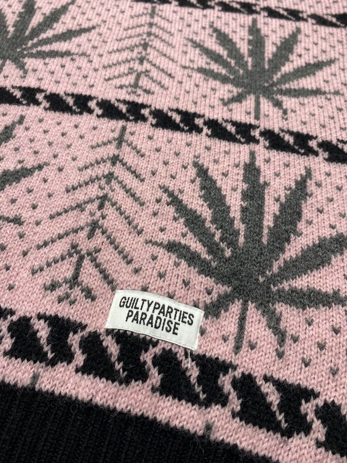 Wacko Maria Wacko Maria Guilty Parties Wool Leaf Printed Sweater Size US L / EU 52-54 / 3 - 2 Thumbnail