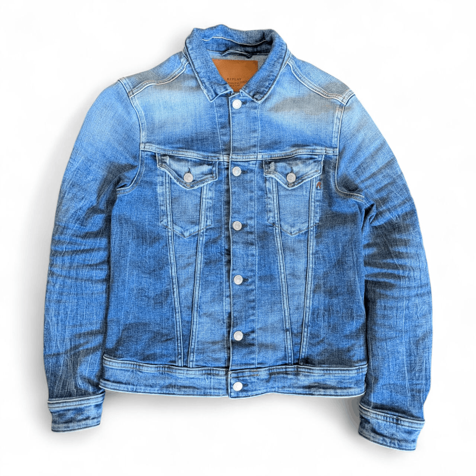 Replay REPLAY Type III Slim Fit Denim Trucker Jacket Size US M / EU 48-50 / 2 - 2 Thumbnail