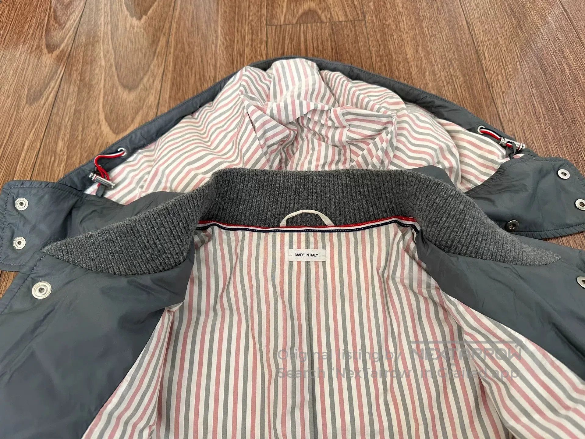 Thom Browne THOM BROWNE 4-Stripe Nylon Down Jacket. Size US M / EU 48-50 / 2 - 8 Thumbnail