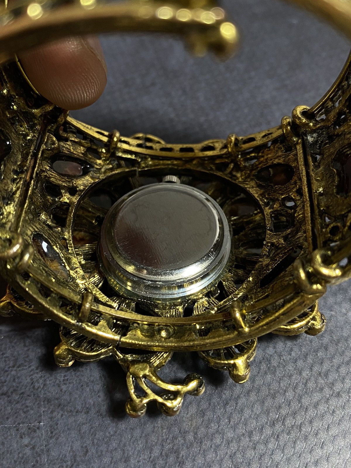 Japanese Brand Vintage Statement Bracelet Watch - Unique Jewelry Piece Size ONE SIZE - 12 Thumbnail
