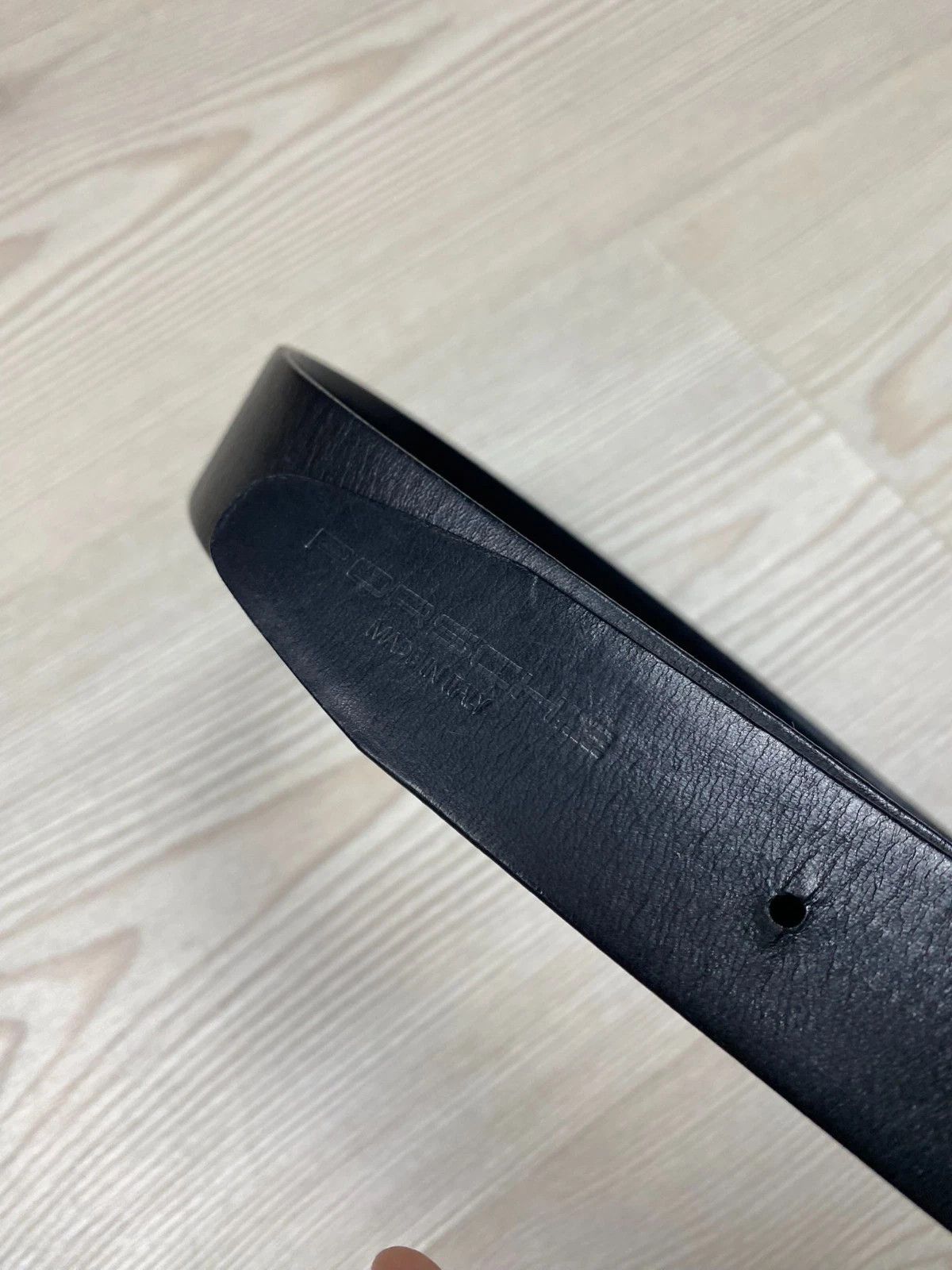 Porsche Design Porsche Design Black Belt Hook Adjustable Learher 110cm Size ONE SIZE - 3 Thumbnail