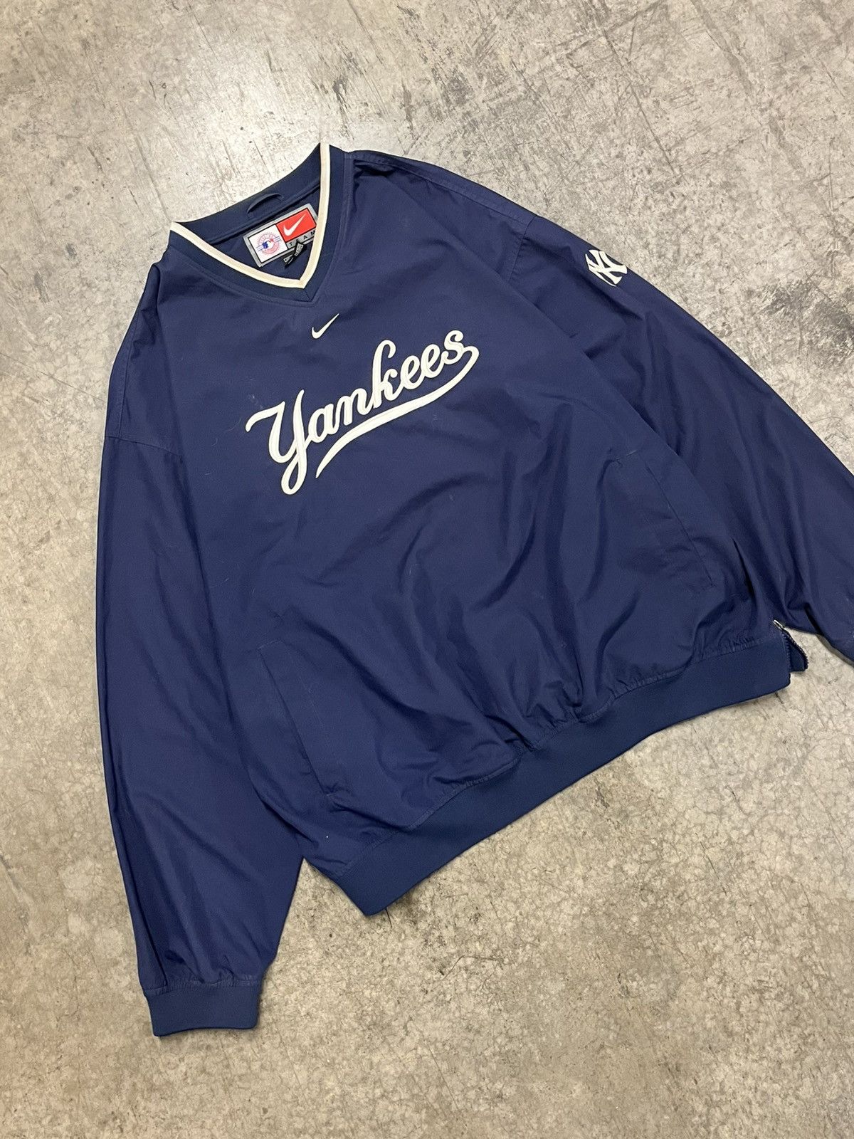Vintage NY Yankees vintage Nike center swoosh pull over rare sports Size US XXL / EU 58 / 5 - 2 Thumbnail