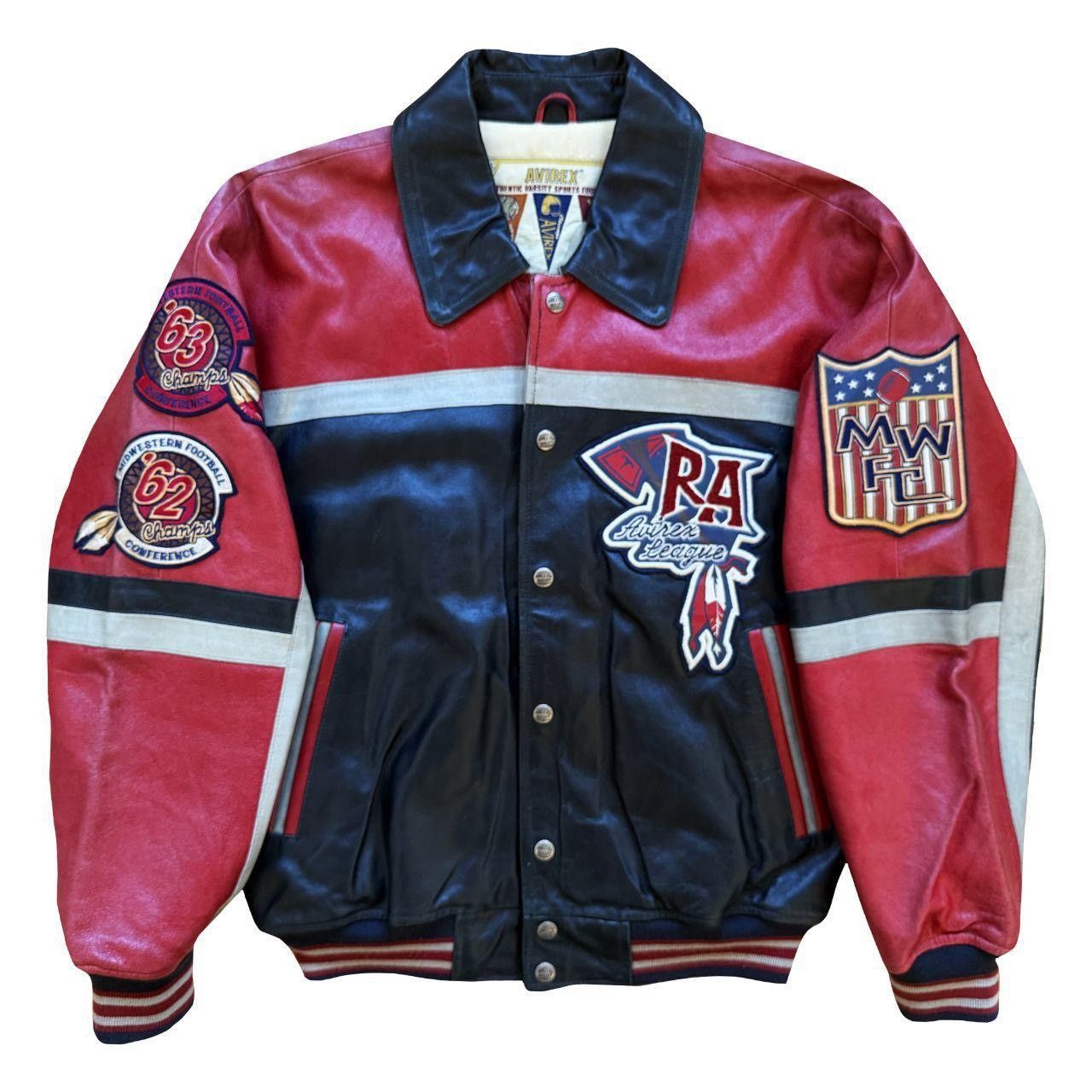 Avirex Avirex Leather Varsity Jacket Size US S / EU 44-46 / 1 - 2 Thumbnail