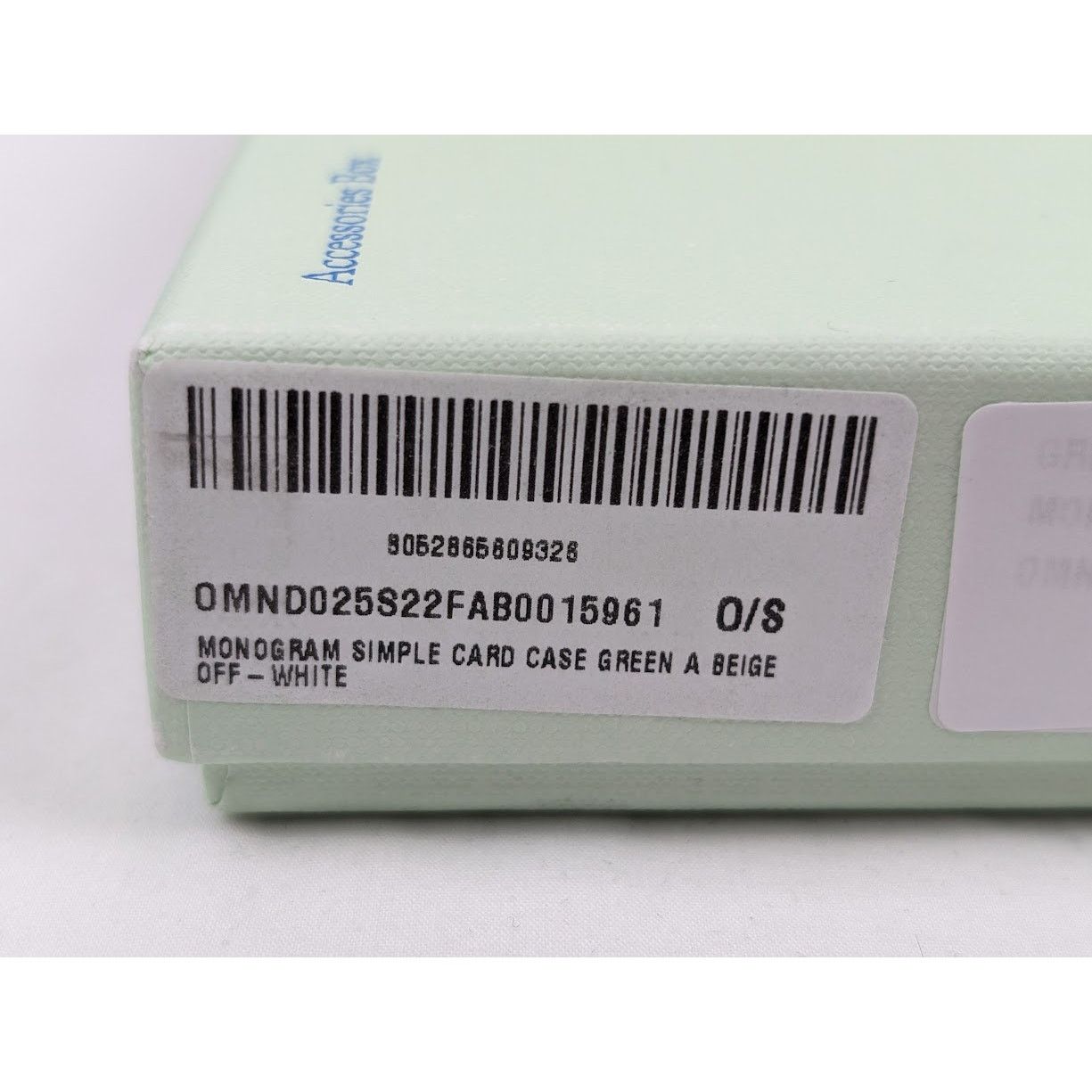 Off-White o1rshd1 Q:2 / Size:OS /Monogram Simple Card Case Green/Beige Size ONE SIZE - 9 Thumbnail