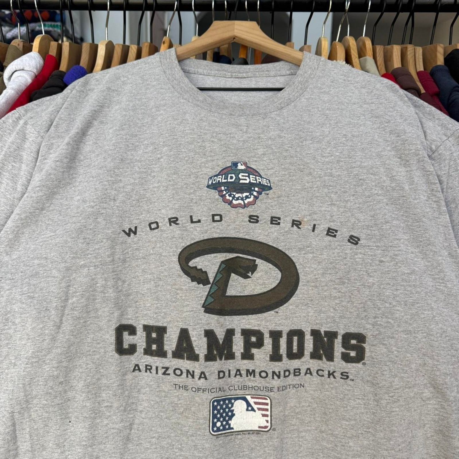 Lee Vintage 2001 Arizona Diamondbacks MLB Championship T-Shirt Size US XXL / EU 58 / 5 - 2 Thumbnail
