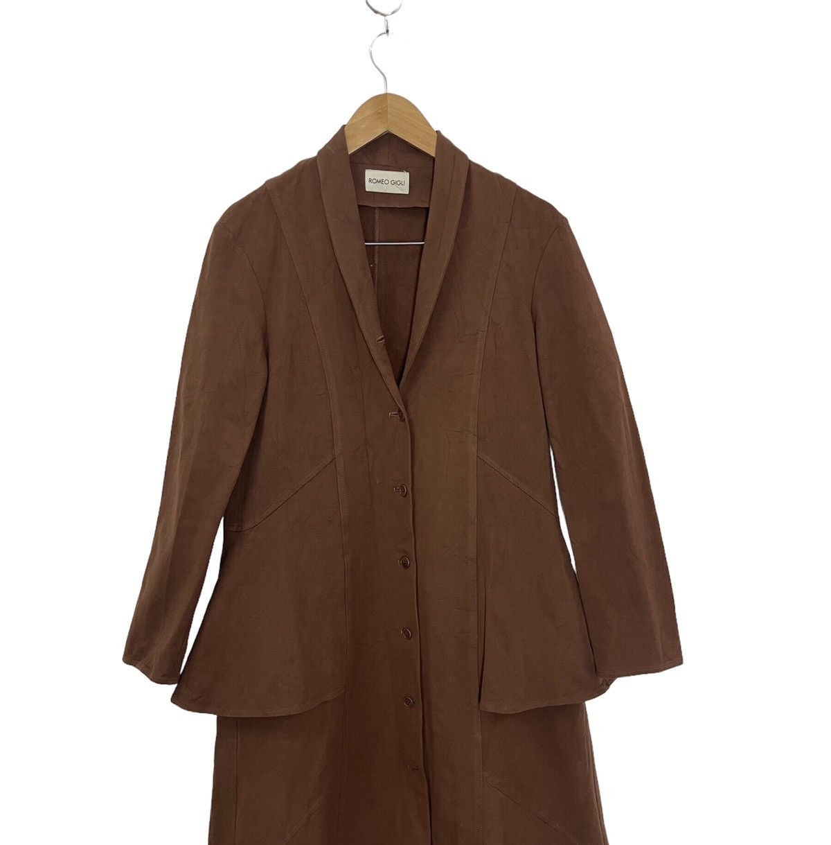 Romeo Gigli VINTAGE ROMEO GIGLI TRENCH COAT DRESS Size XS / US 0-2 / IT 36-38 - 2 Thumbnail