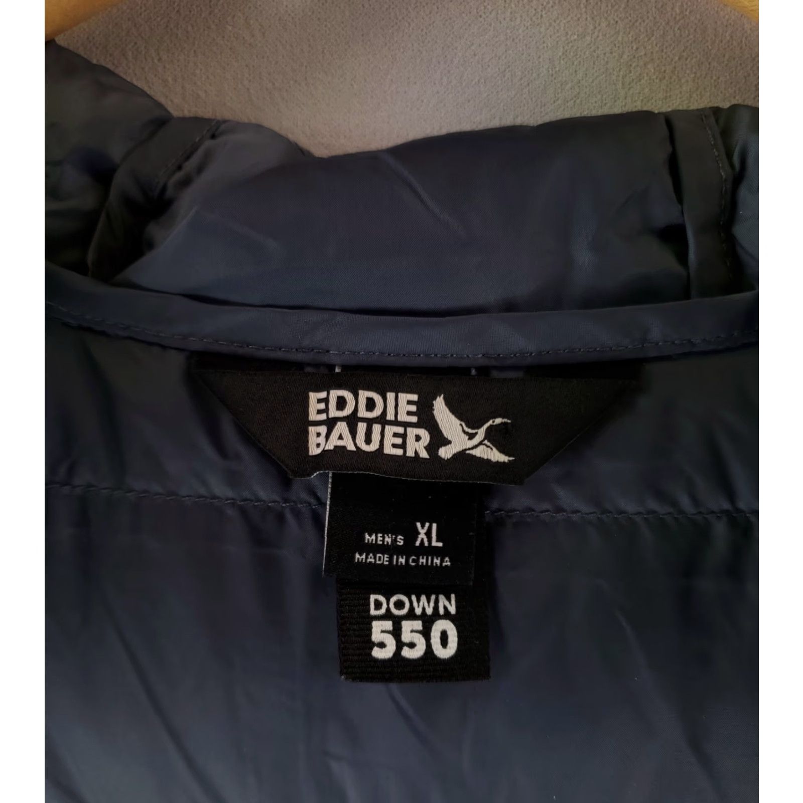 Eddie Bauer Eddie Bauer Hooded Down 550 Puffer Jacket Coat Blue Gray Mens XL Size US XL / EU 56 / 4 - 3 Thumbnail