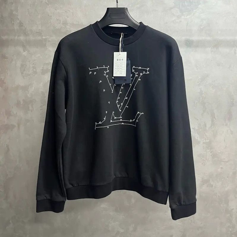 Louis Vuitton Louis Vuitton Black Cotton Men's Sweatshirt 0089 Size US L / EU 52-54 / 3 - 1 Thumbnail