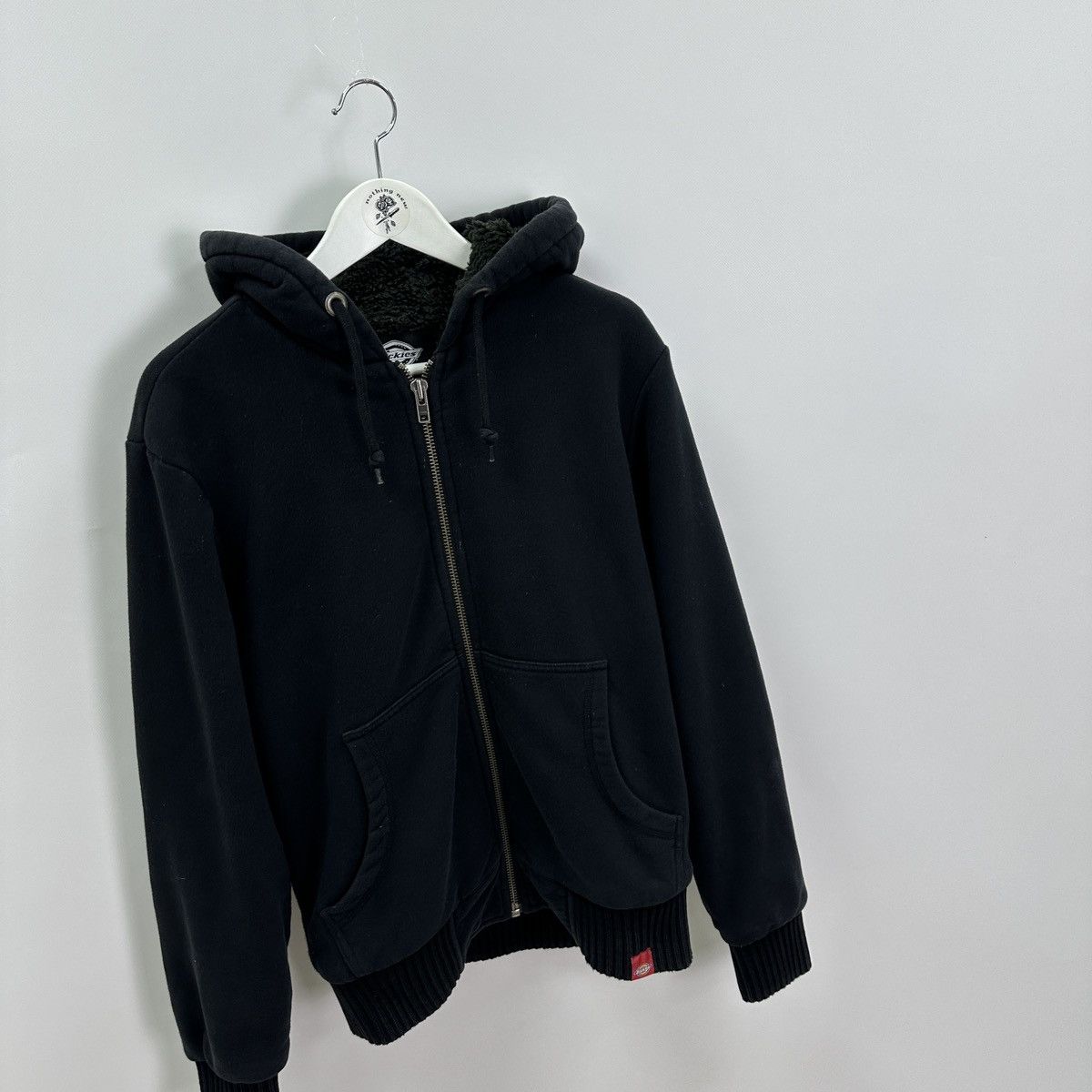 Dickies Vintage 00s Dickies Zip Up Sherpa Hoodie Black y2k workwear Size US M / EU 48-50 / 2 - 3 Thumbnail