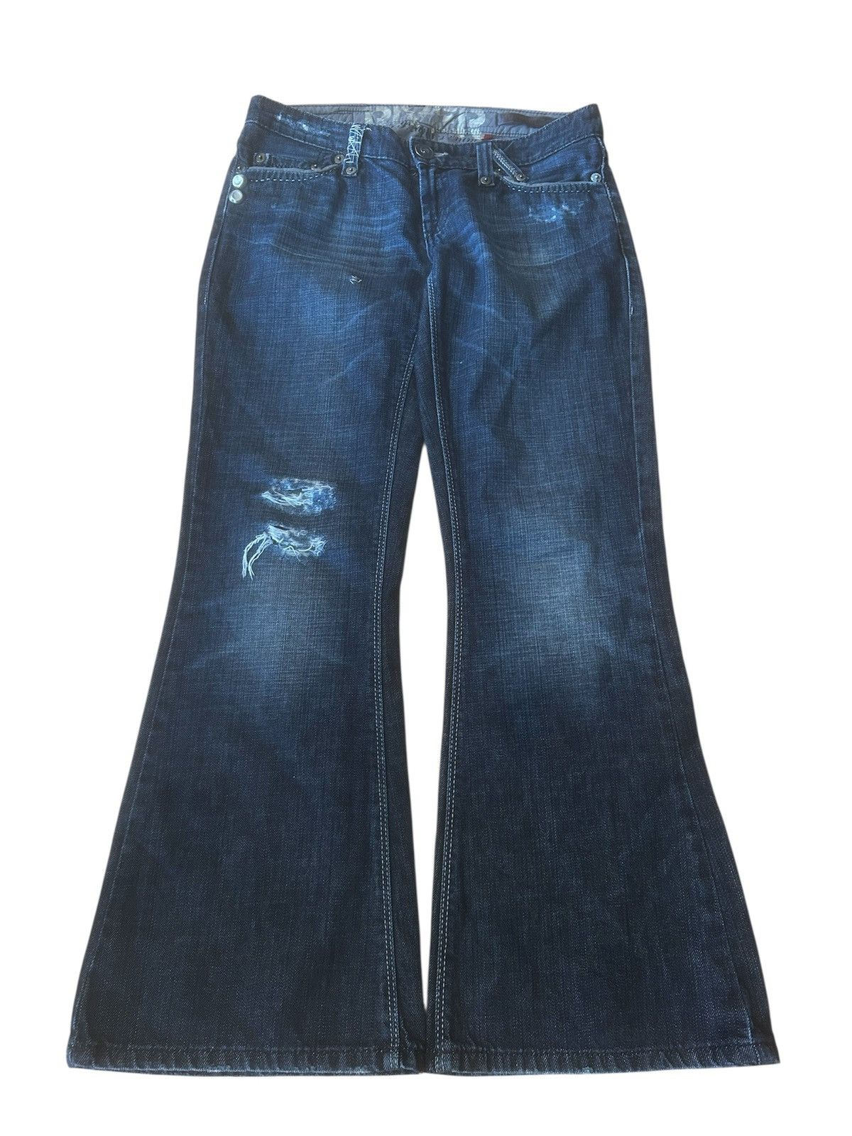 Other HEAVY FLARED DENIM JEANS Size US 33 - 1 Thumbnail