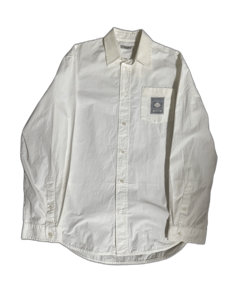 Valentino Valentino Pocket Logo Shirt-yf Size US M / EU 48-50 / 2 - 1 Thumbnail