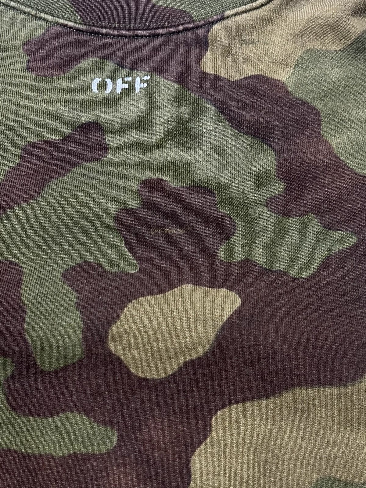 Off-White Off White Camo Sweatshirt Oversized Crewneck Size US M / EU 48-50 / 2 - 5 Thumbnail