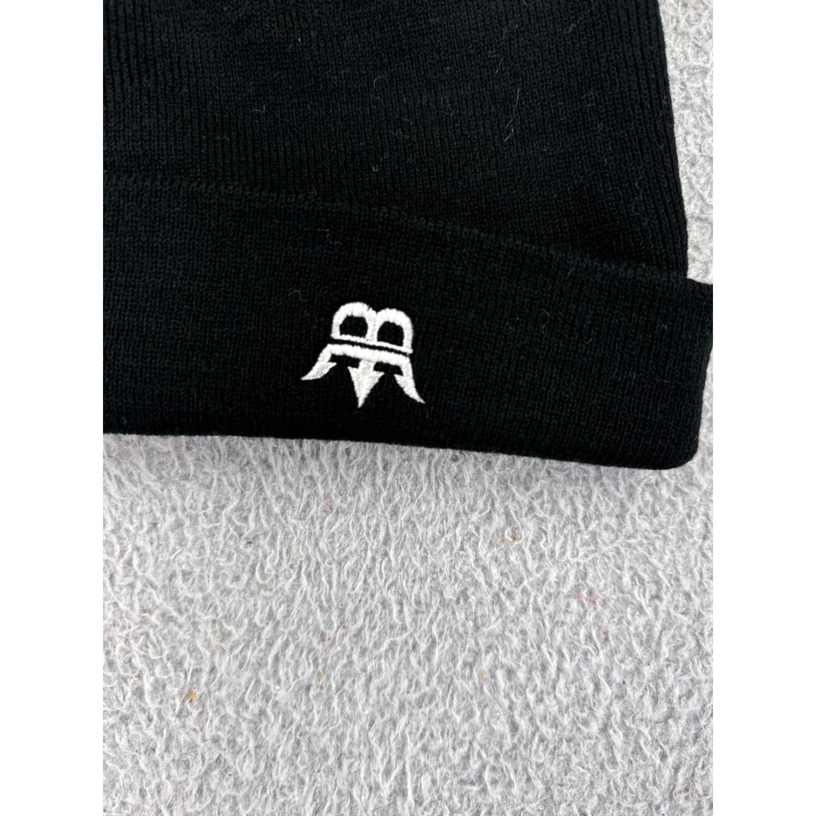 Vintage Trident Beanie Adult One Size Black Knit Acrylic Ski Snowboard OSFA Size ONE SIZE - 2 Thumbnail
