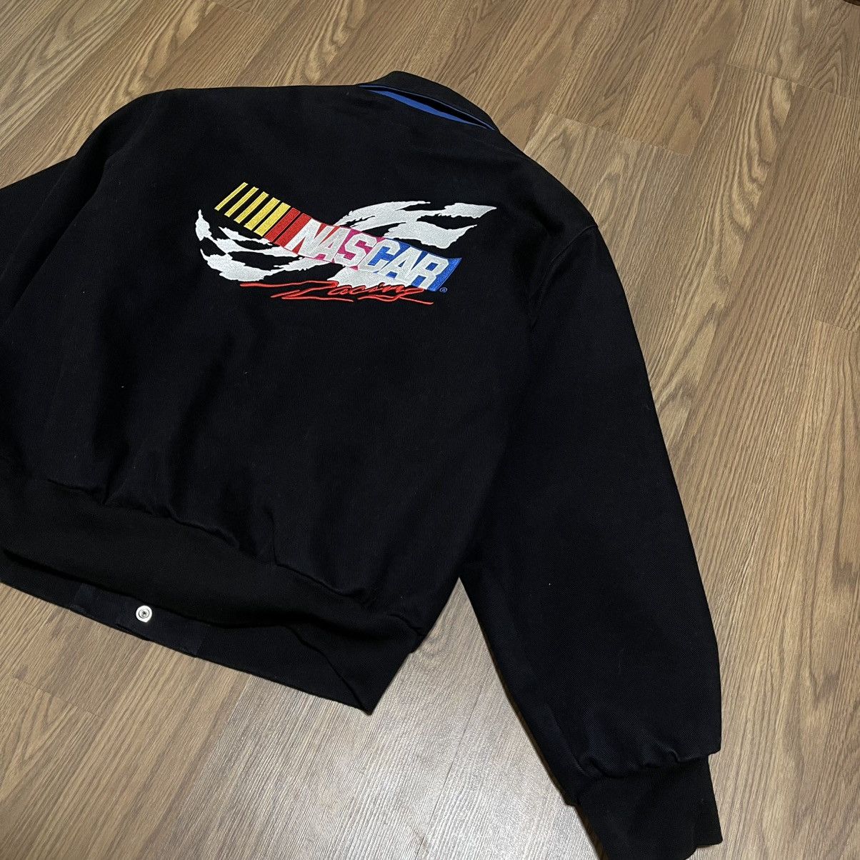 JH Design Vintage Y2K JH DESIGN NASCAR BLACK bomber RACING jacket Size US L / EU 52-54 / 3 - 3 Thumbnail