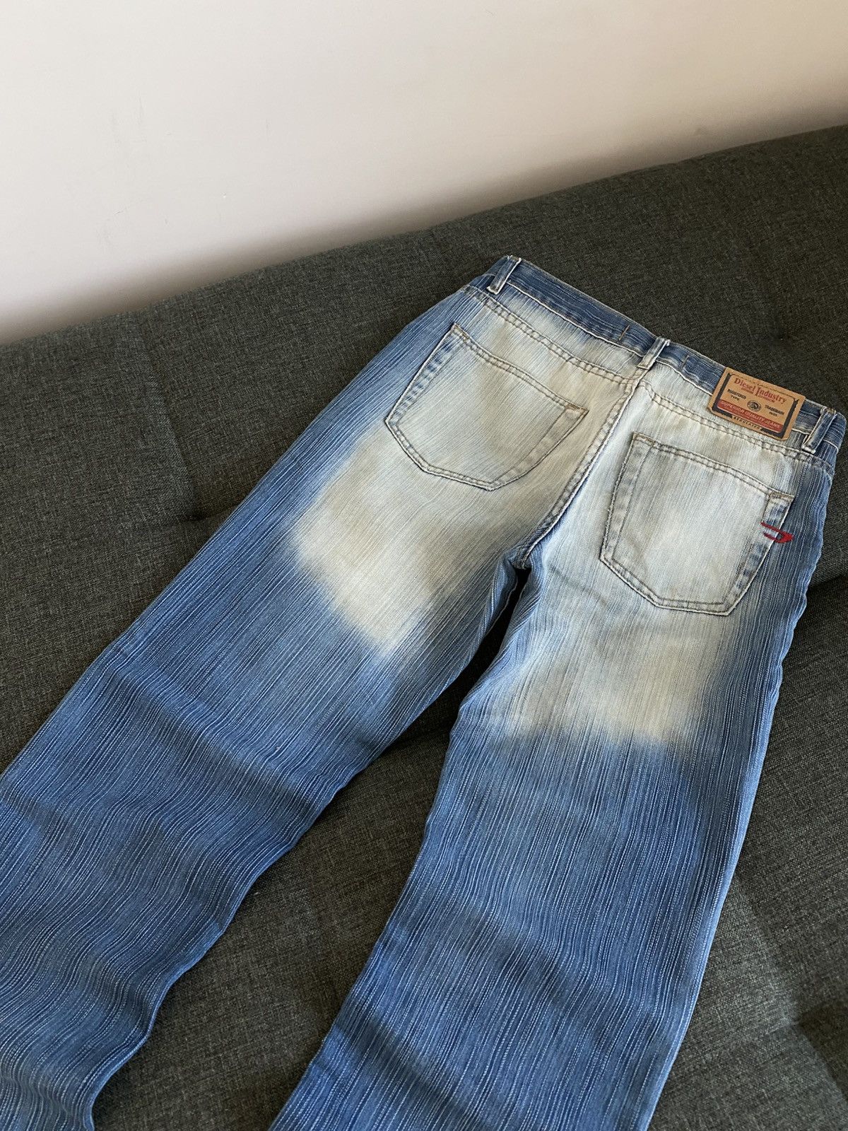 Diesel Vintage Flared Jeans Washed Faded Y2K Japanese Baggy
