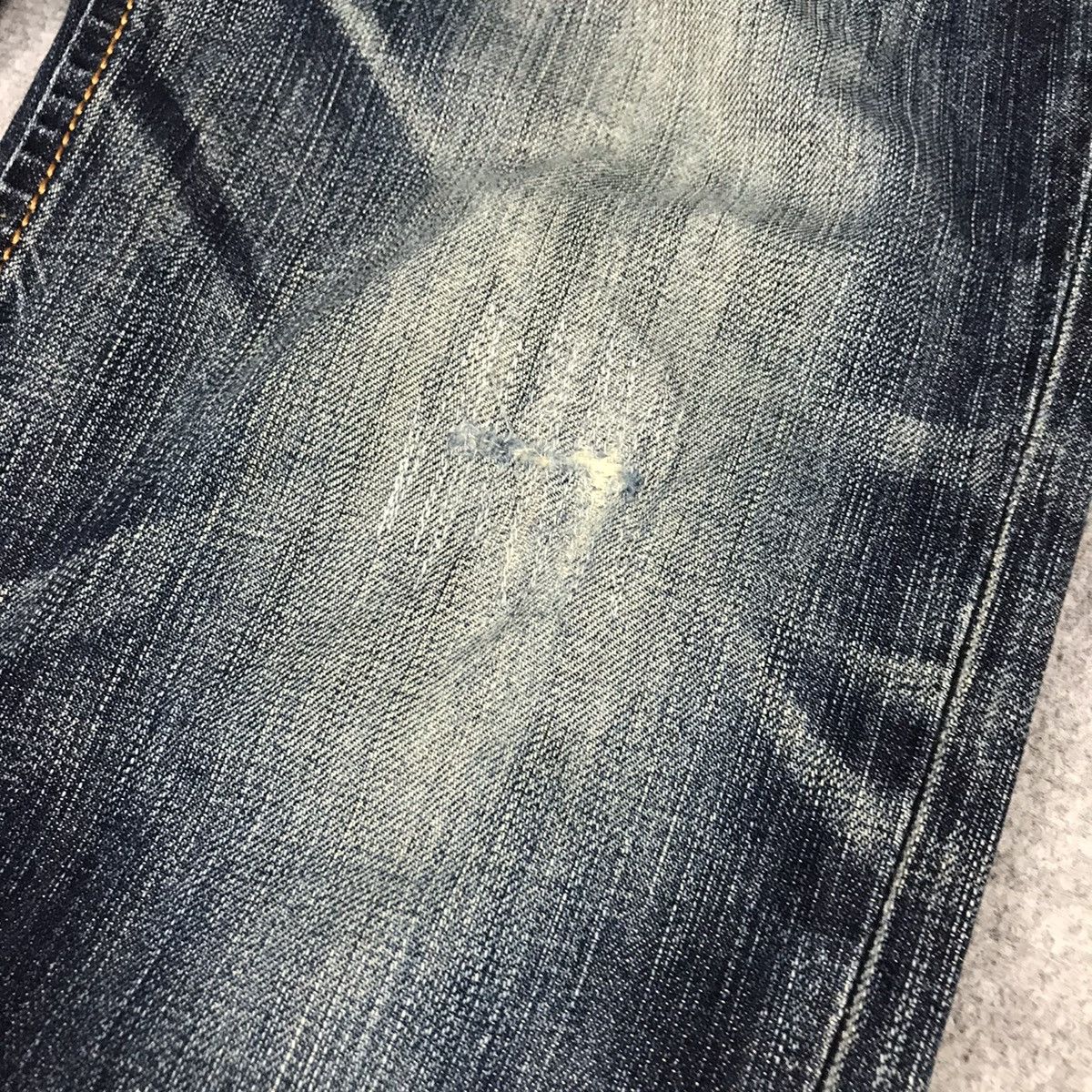 Japanese Brand FLARED JEANS EDWIN DENIM DISTRESSED DENIM PANTS Size US 32 / EU 48 - 3 Thumbnail