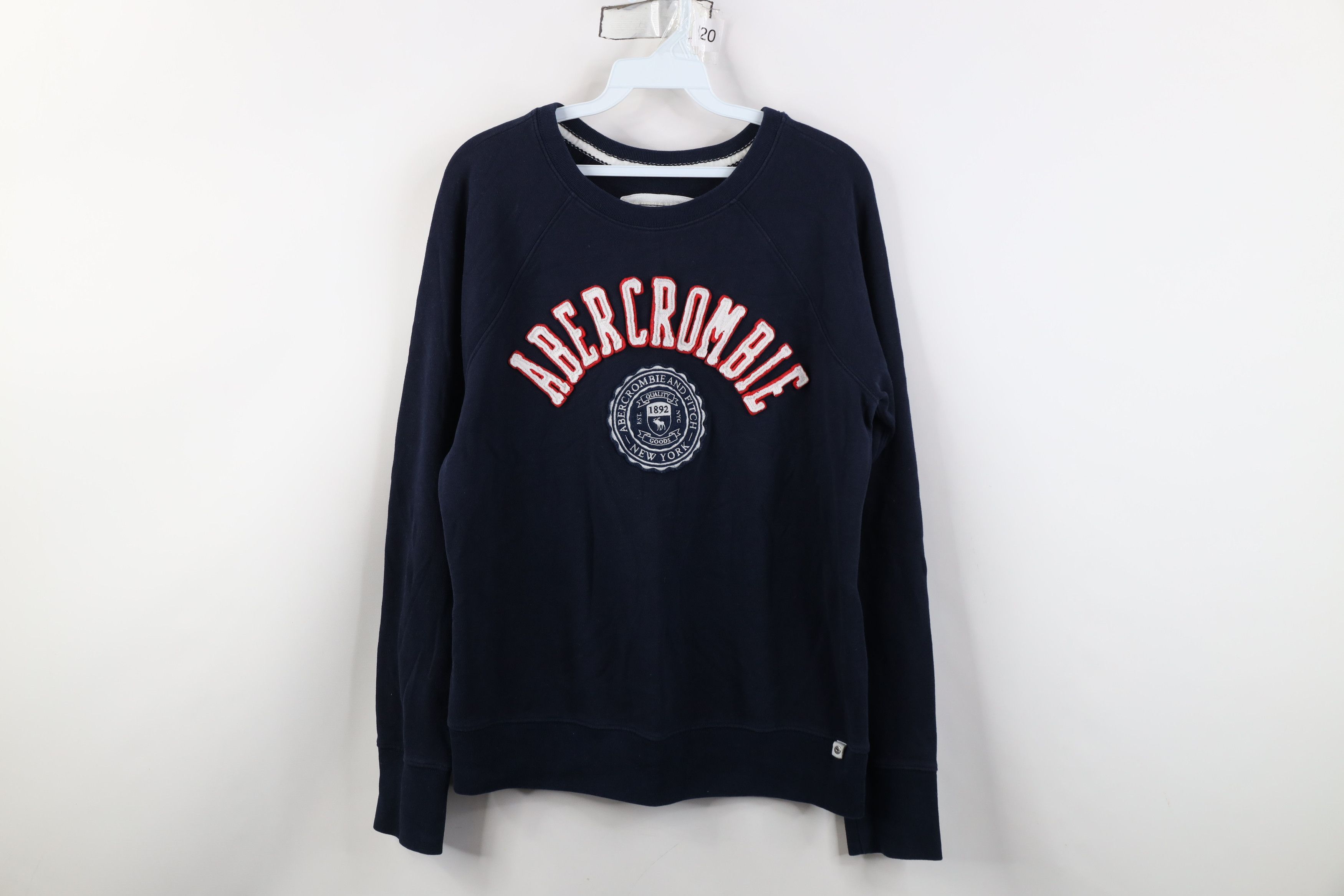 Abercrombie & Fitch Vintage 90s Y2K Abercrombie & Fitch Crewneck Sweatshirt Blue Size XL / US 12-14 / IT 48-50 - 1 Thumbnail