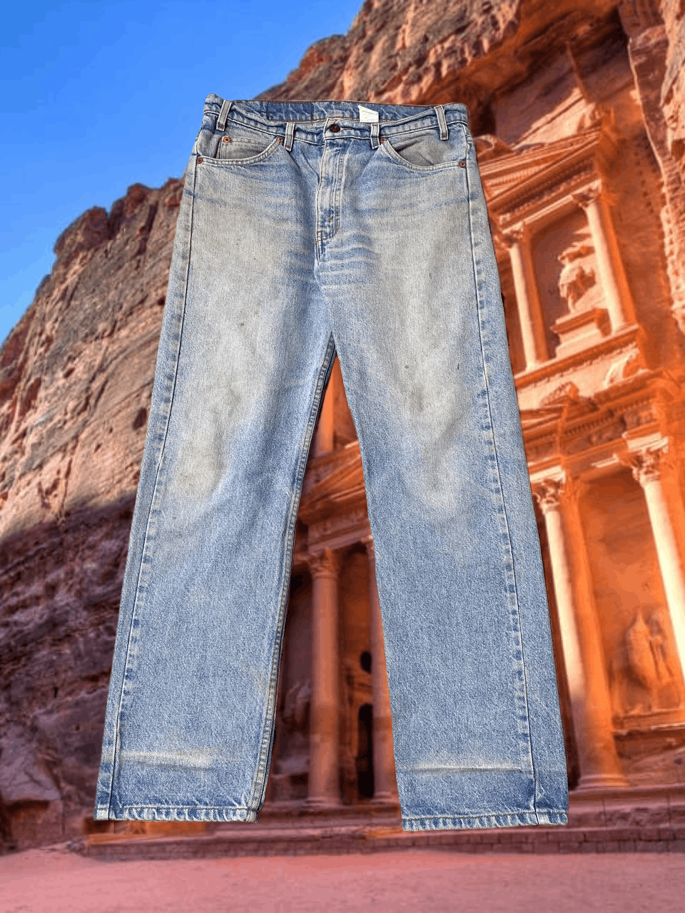 Levi's Y2K Distressed Washed Denim Jeans Levi's 505 Size US 34 / EU 50 - 1 Thumbnail