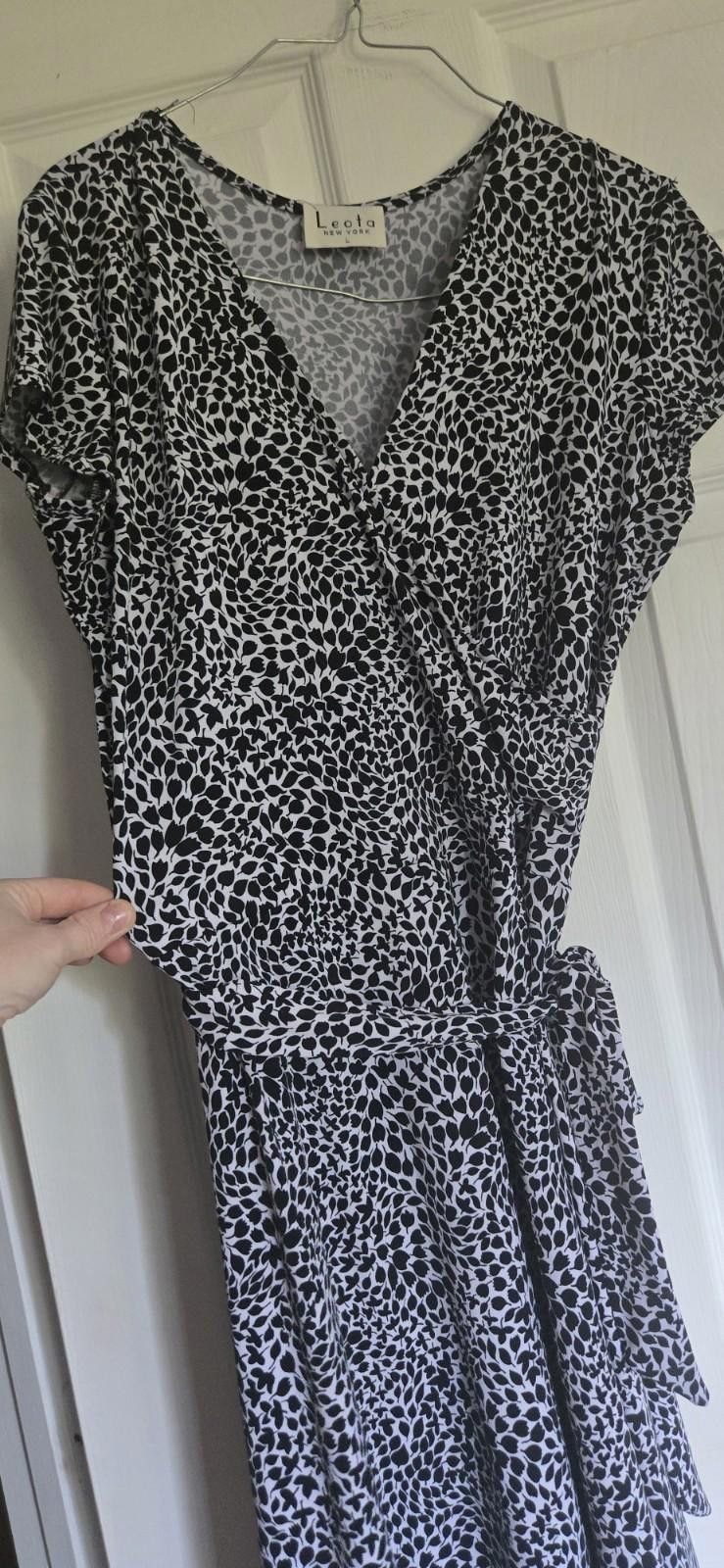 Warren Lotas Leota New York Leaf Print Faux Wrap Dress Womens Size Large Size L / US 10 / IT 46 - 5 Thumbnail
