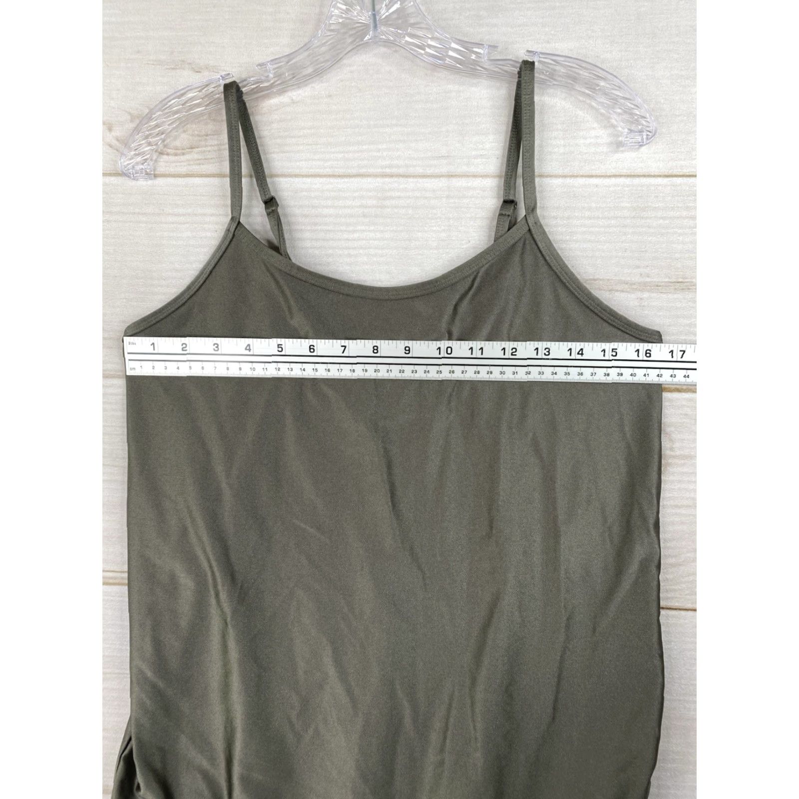 Torrid Torrid Bodysuit Top Sz 0X Green Shiny Snap Crotch Sleeveless Nylon Stretch Size XL / US 12-14 / IT 48-50 - 3 Thumbnail