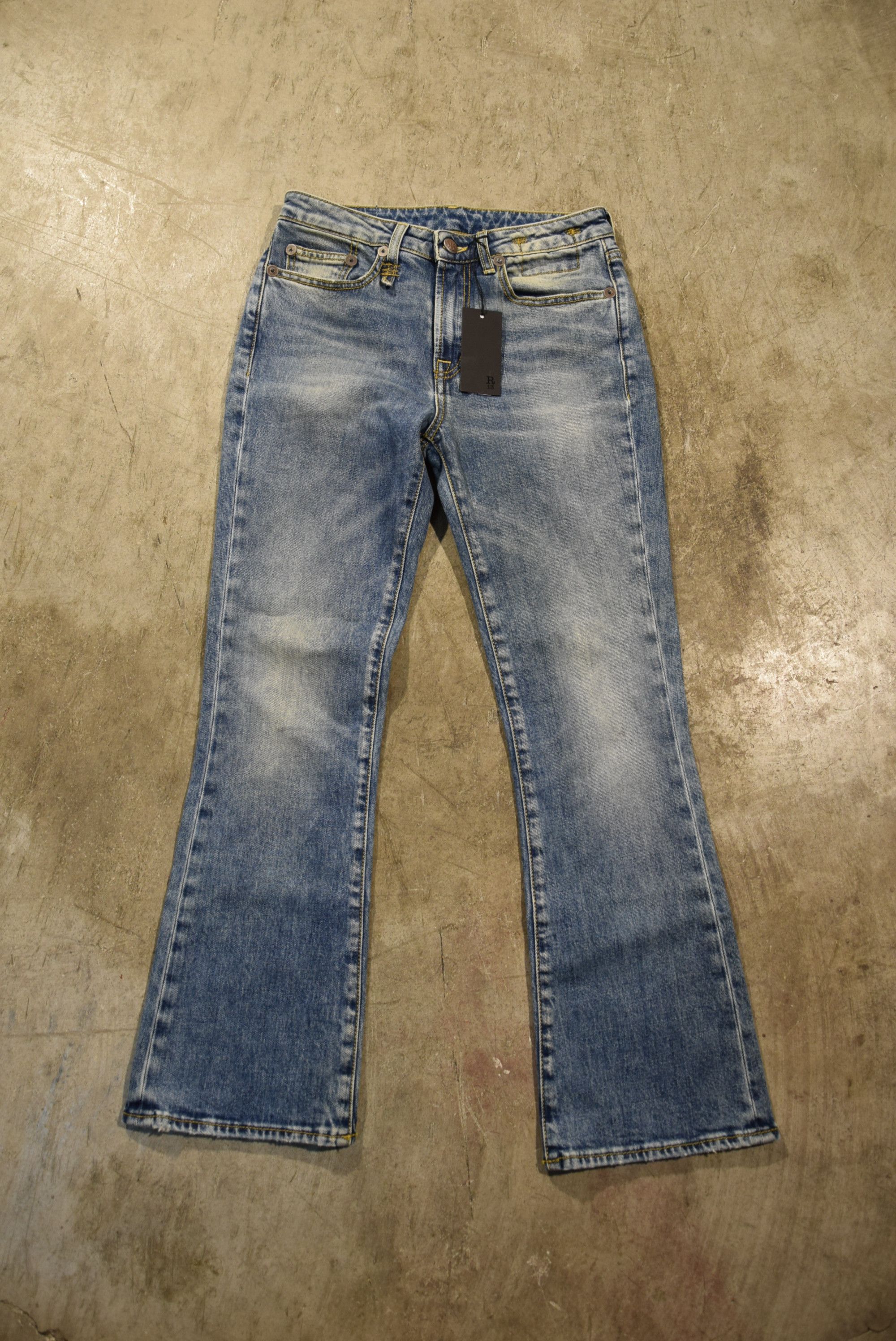 image of R13 Kick Fit Jeans in Blue, Women's (Size 24)