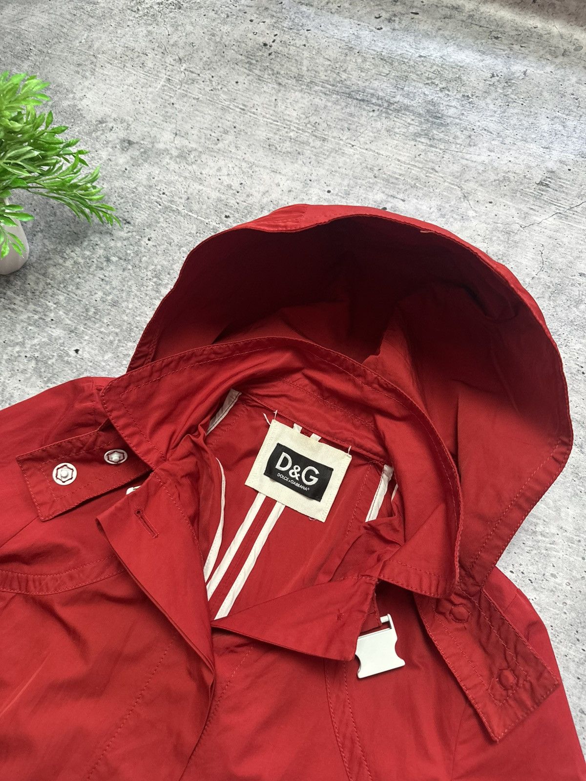 Dolce & Gabbana Vintage 90s Dolce Gabbana Rain Hooded Jacket D&G Trench Size M / US 6-8 / IT 42-44 - 5 Thumbnail